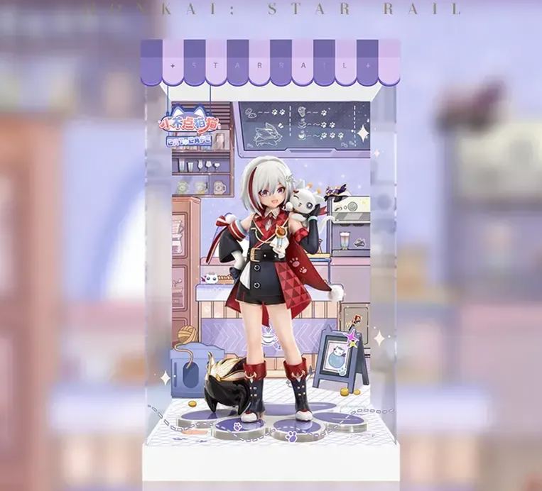 miHoYo X RIBOSE - Rise Up+ Honkai: Star Rail Little Cat Series Numby Topaz (Licensed)Statue 