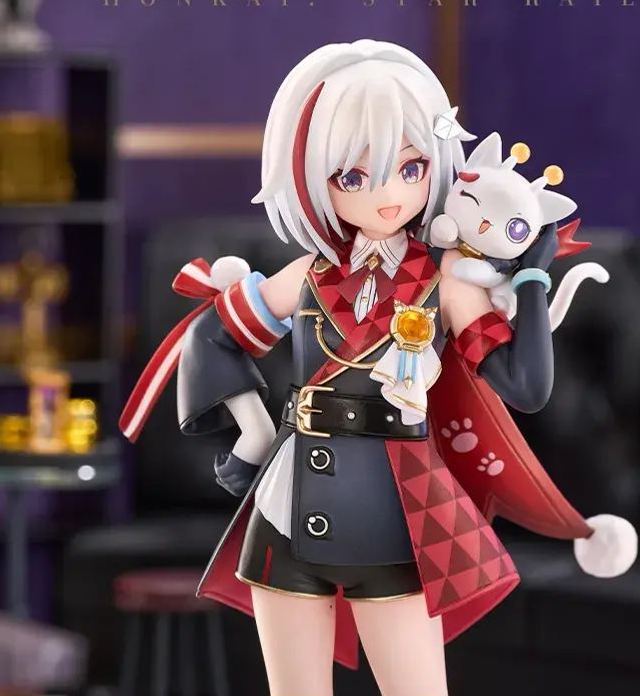 miHoYo X RIBOSE - Rise Up+ Honkai: Star Rail Little Cat Series Numby Topaz (Licensed)Statue 