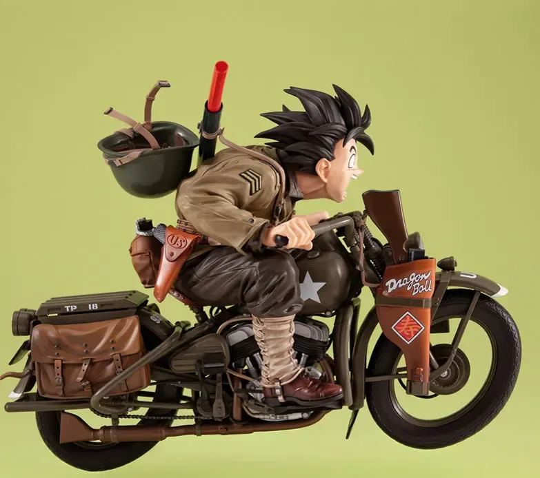MegaHouse - Desktop Real McCoy EX Dragon Ball Z Son Goku X Bike Complete Figure (Licensed) Statue 