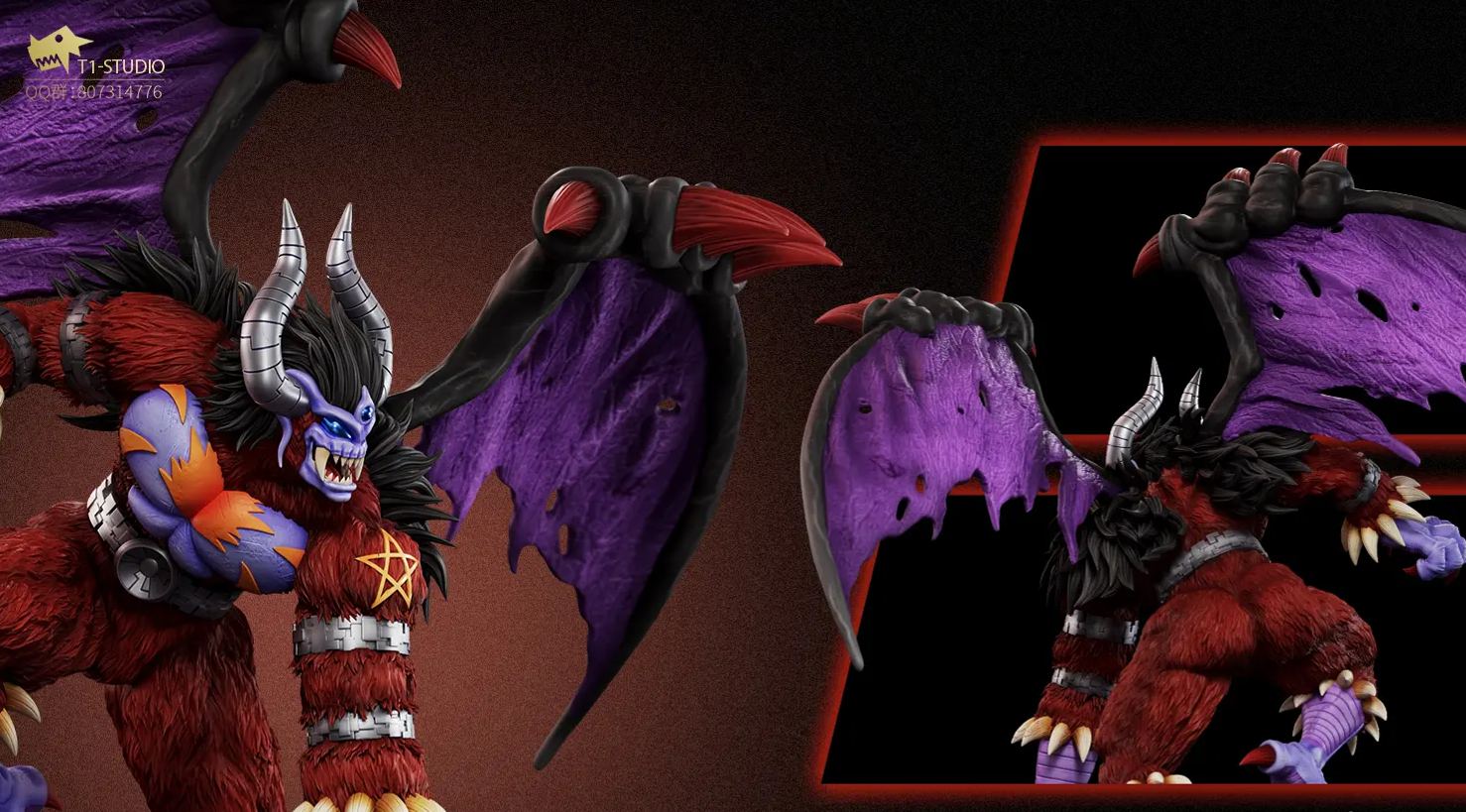 T1 Studio - Demon Digimon Statue 