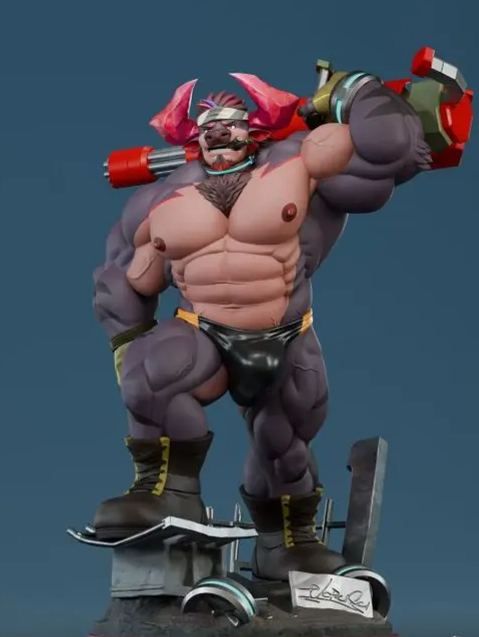 Devil Studio - Vorusuarts Original Art: Obsidius 1/5 Statue (Licensed)