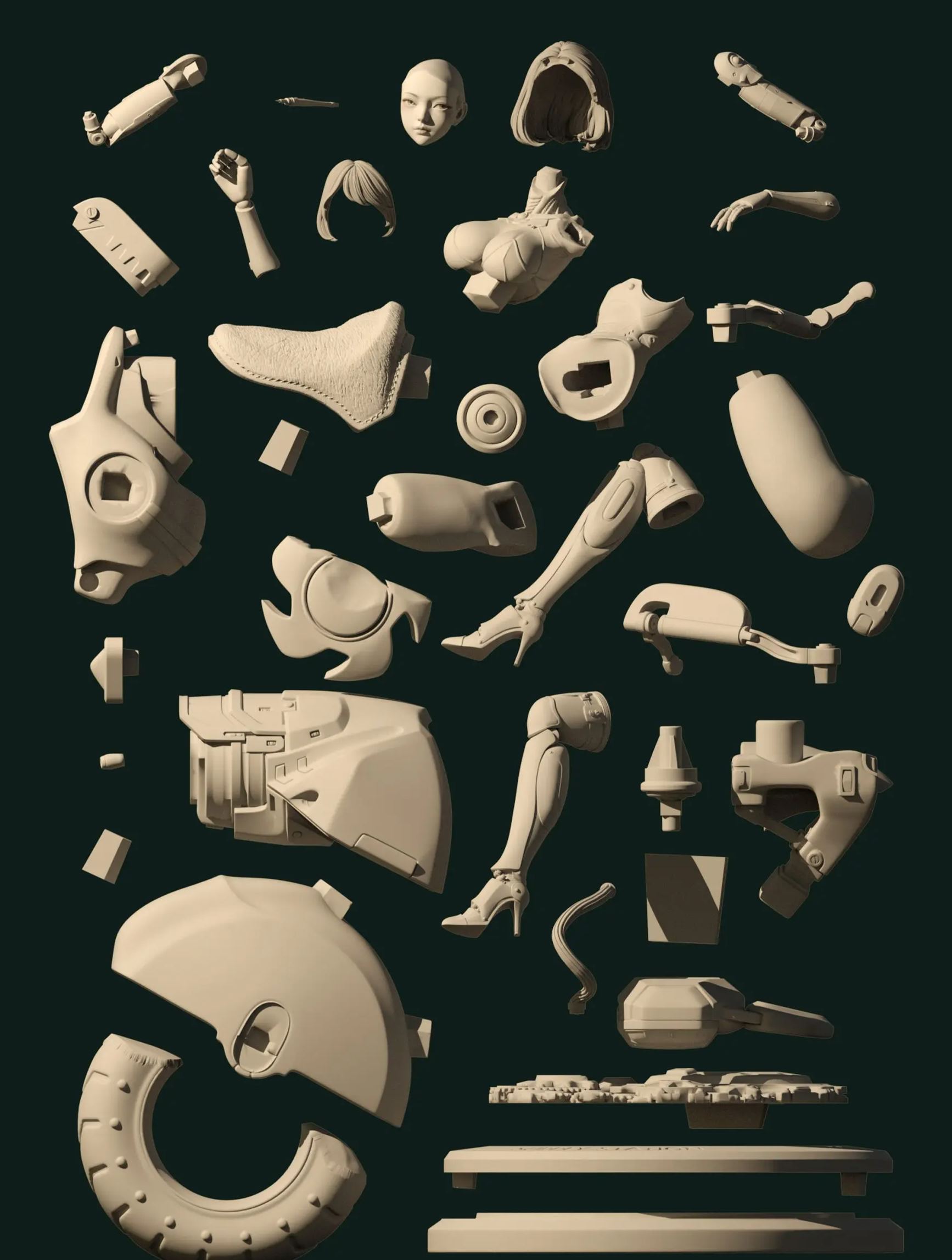 Tking Studio - Lucy GK White Model Cyberpunk: Edgerunners Statue 