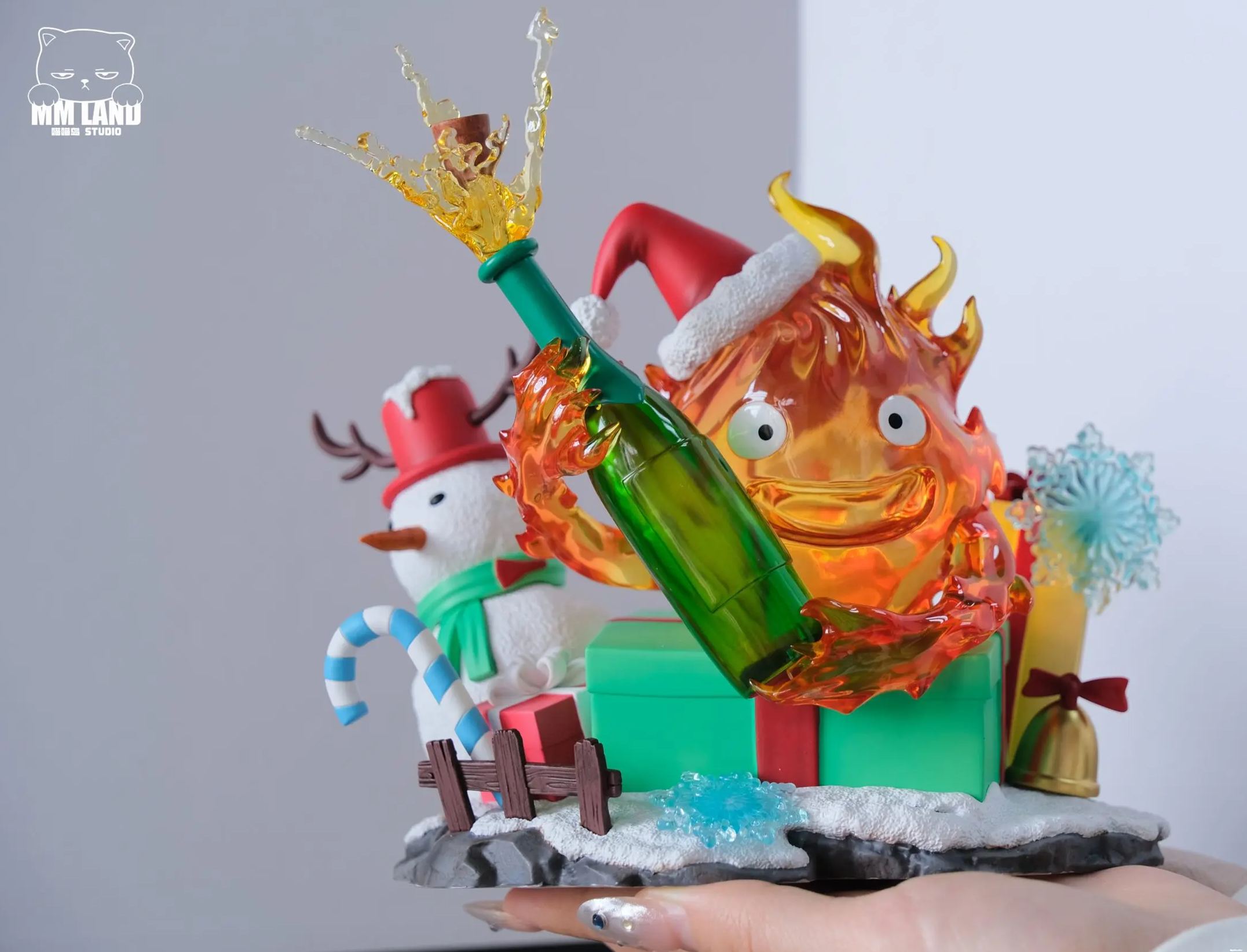 MMLAND Studio - Christmas Calcifer Howl's Moving Castle Statue 