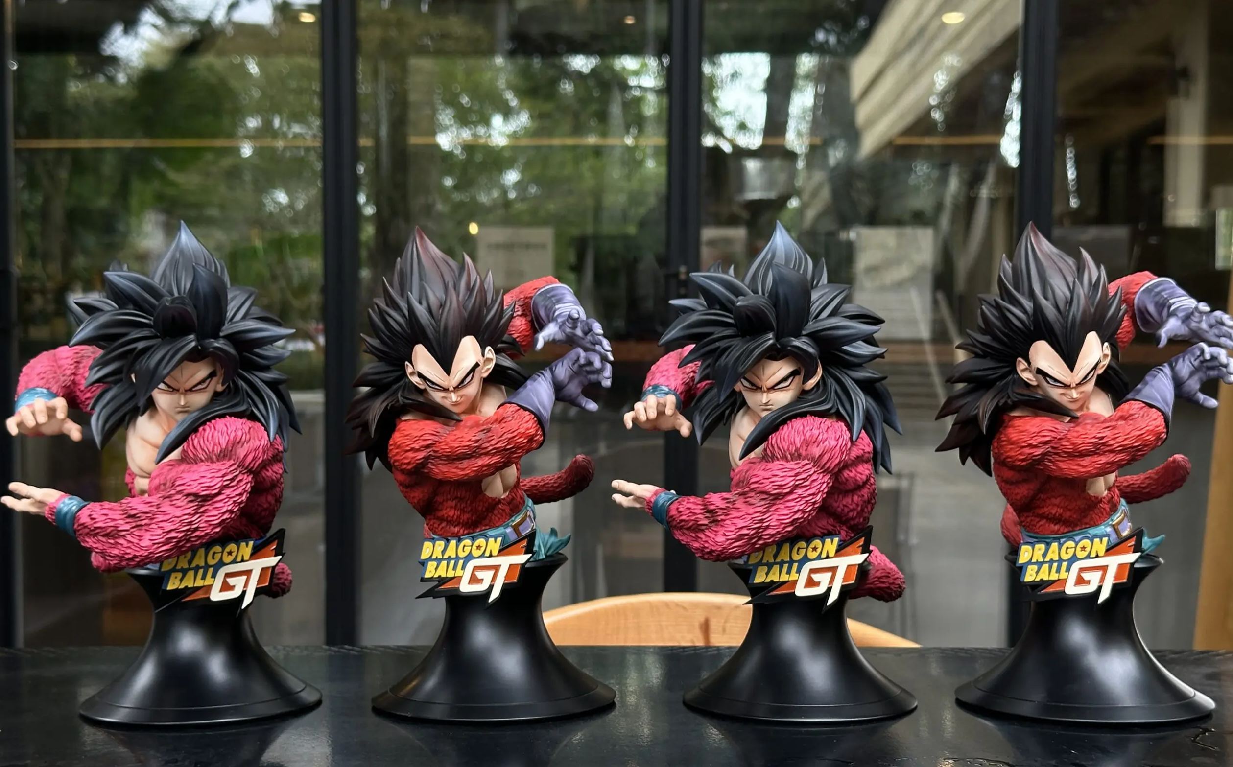 Ru Yun Studio - Super Saiyan 4 Goku Vegeta Bust Statue 