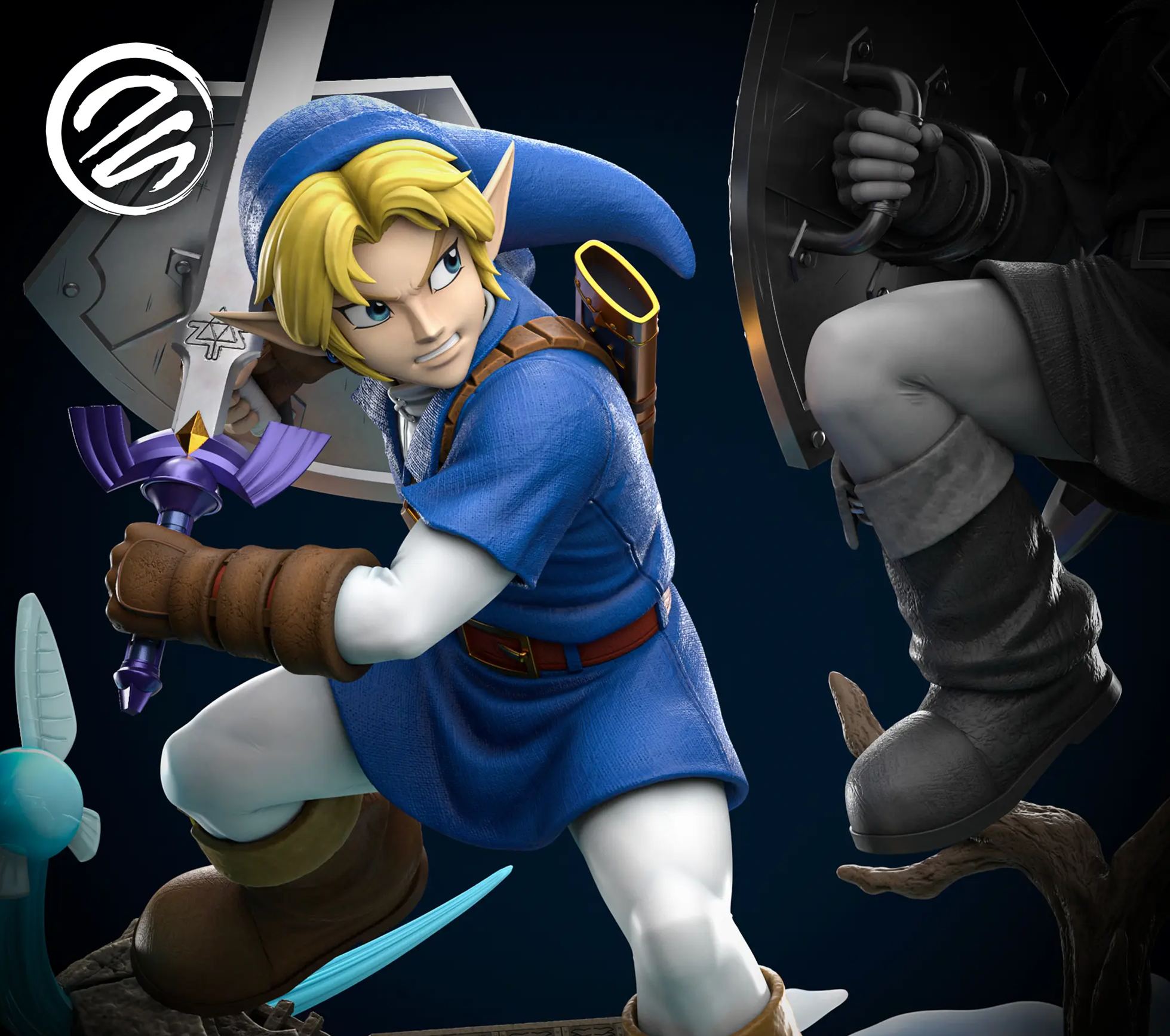 Dream Studio - Link Vs Dark Link The Legend of Zelda Statue 