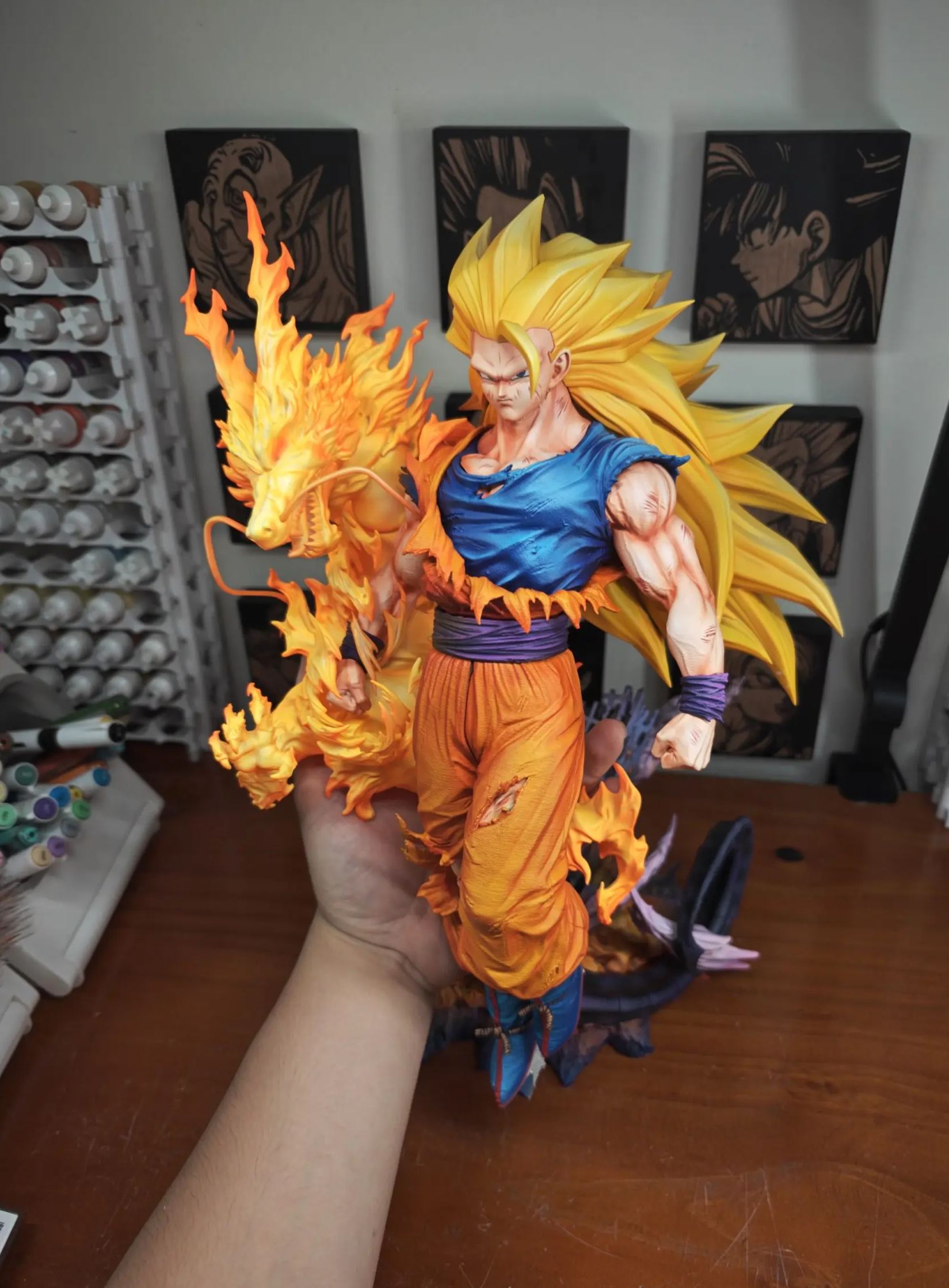 FXW Studio - Super Saiyan 3 Goku Dragon Ball Statue 