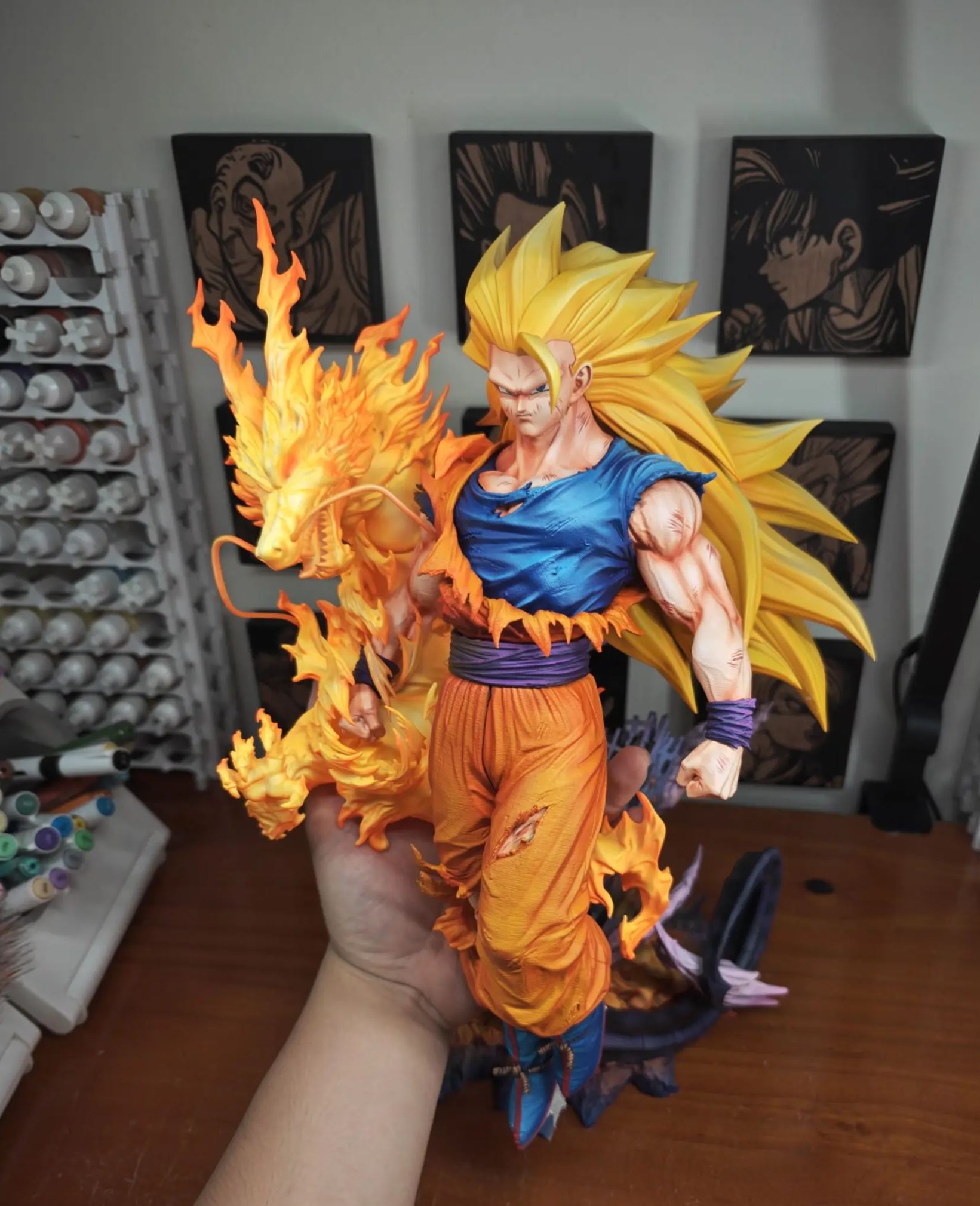 FXW Studio - Super Saiyan 3 Goku Dragon Ball Statue 