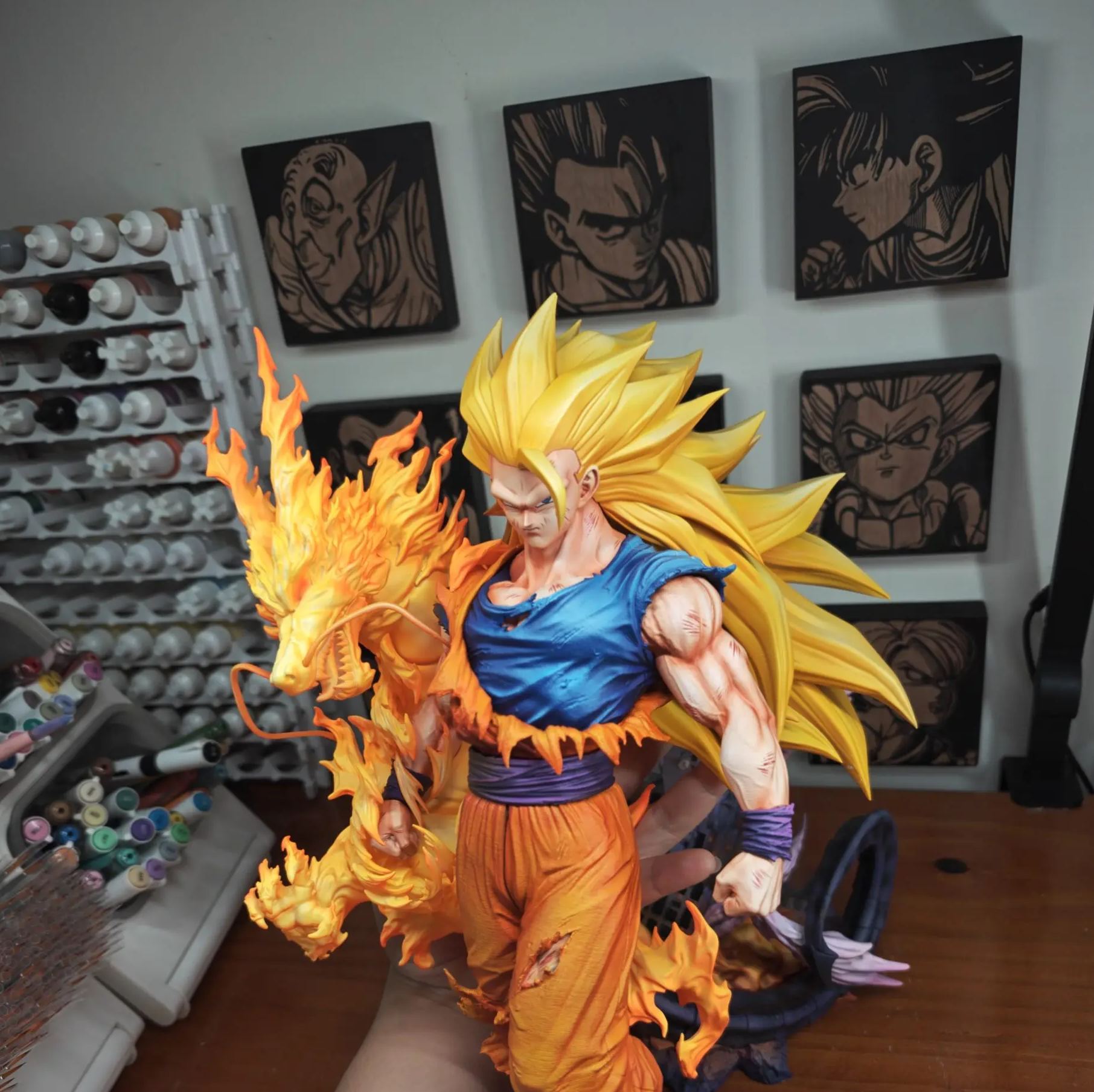 FXW Studio - Super Saiyan 3 Goku Dragon Ball Statue 