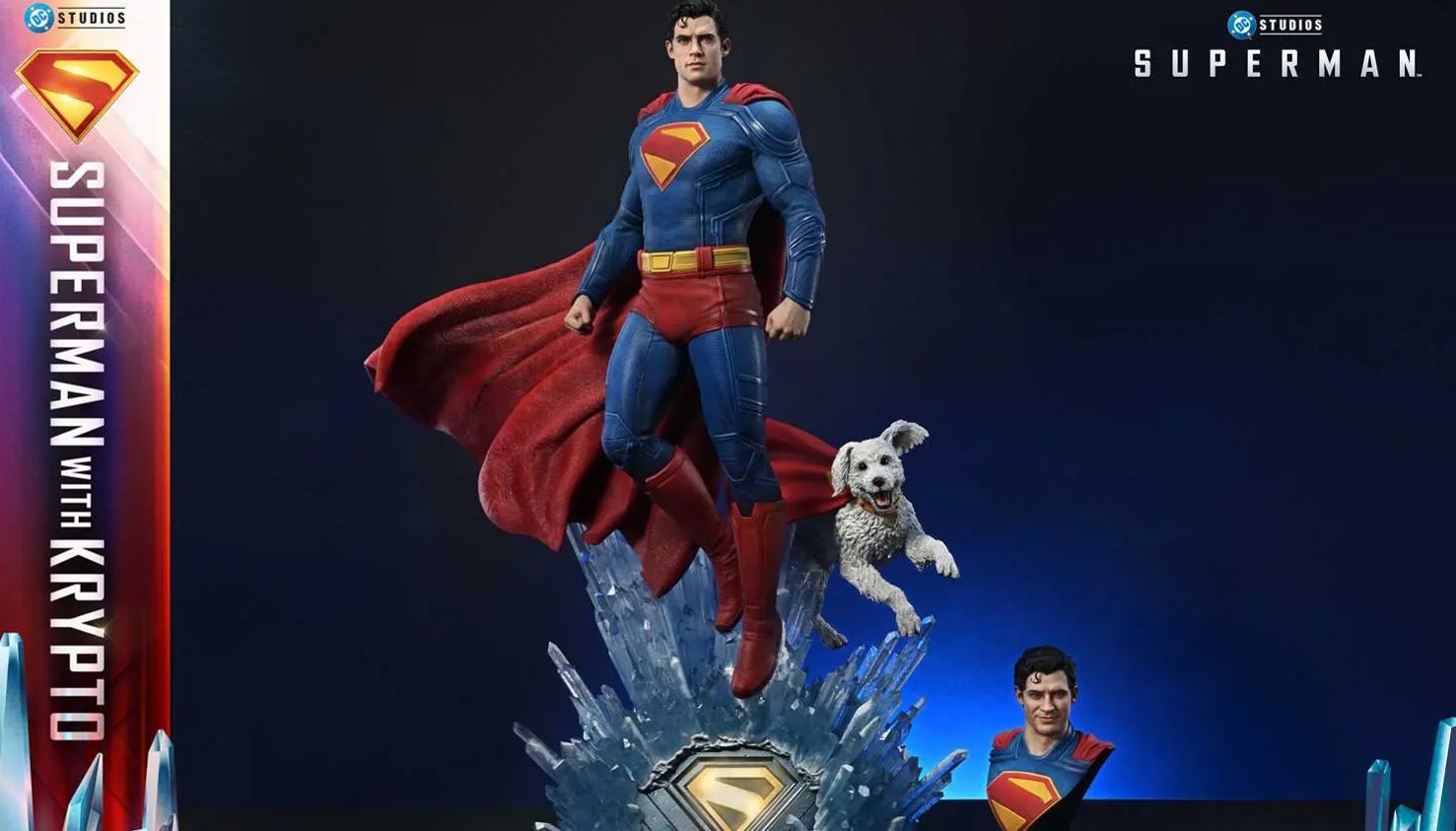 Prime 1 Studio - Real Elite Masterline Superman (2025 Film) Superman with Krypto REMDC-02 REMDC-02S (Licensed)Statue