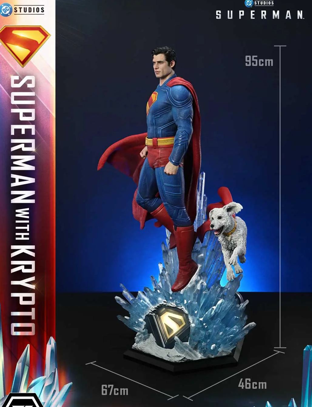 Prime 1 Studio - Real Elite Masterline Superman (2025 Film) Superman with Krypto REMDC-02 REMDC-02S (Licensed)Statue