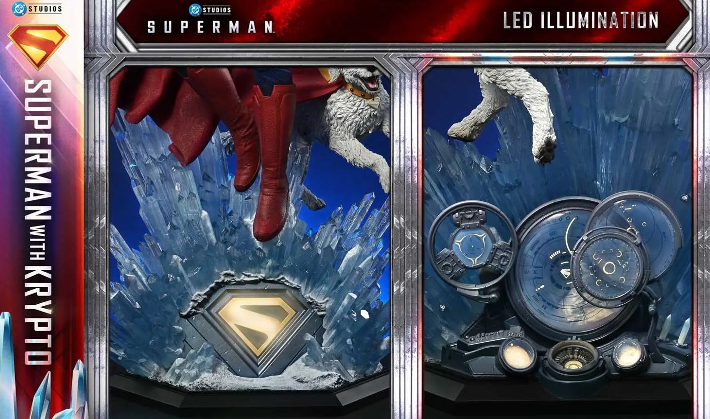 Prime 1 Studio - Real Elite Masterline Superman (2025 Film) Superman with Krypto REMDC-02 REMDC-02S (Licensed)Statue