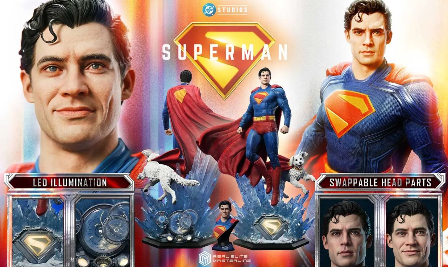 Prime 1 Studio - Real Elite Masterline Superman (2025 Film) Superman with Krypto REMDC-02 REMDC-02S (Licensed)Statue