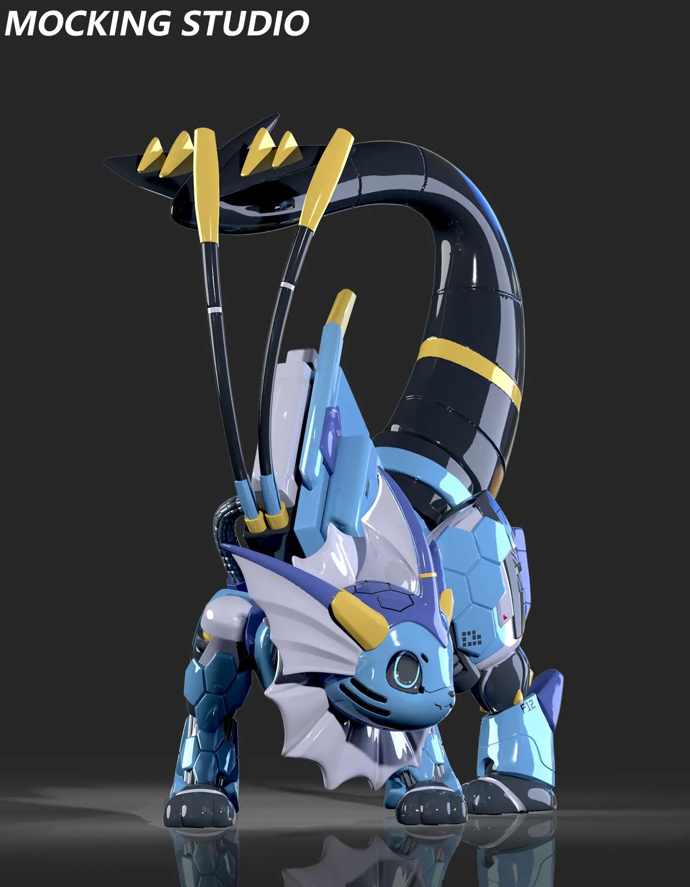 Zhu Yi Wan Jia Studio - Mechanical Vaporeon Pokémon Statue 