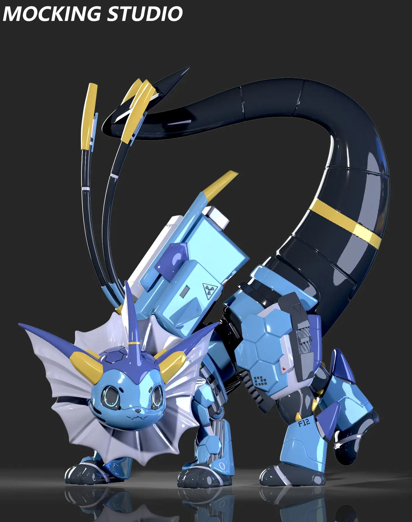 Zhu Yi Wan Jia Studio - Mechanical Vaporeon Pokémon Statue 