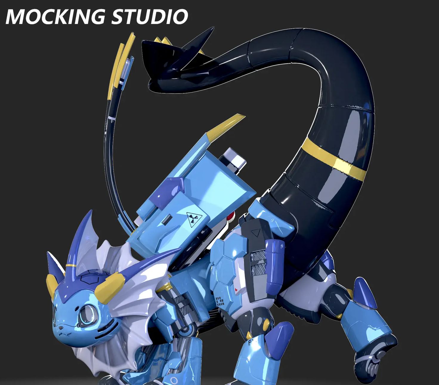 Zhu Yi Wan Jia Studio - Mechanical Vaporeon Pokémon Statue 