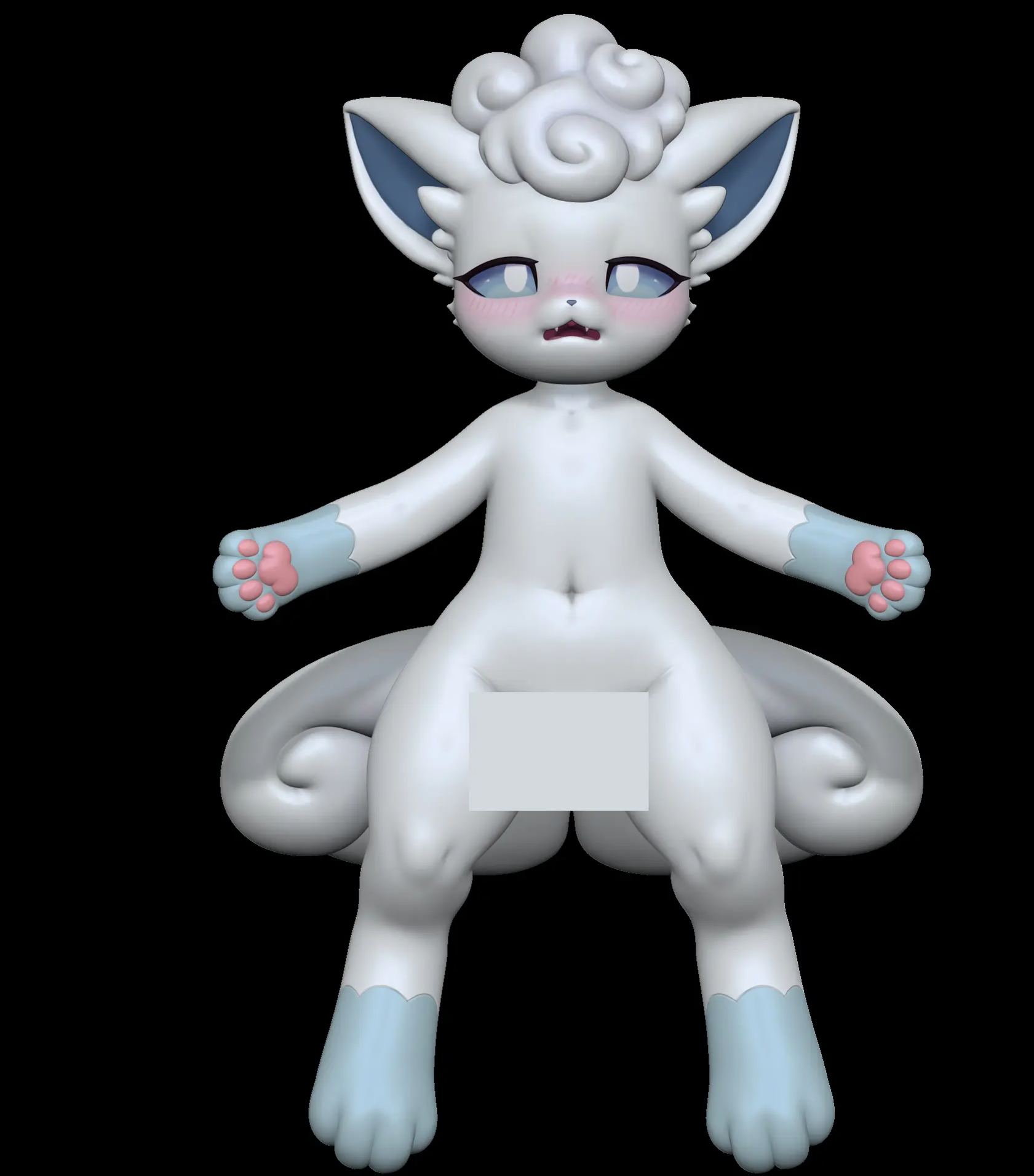 Spirit Demon Studio - Alola Region Vulpix Doll Pokémon Statue (Licensed)