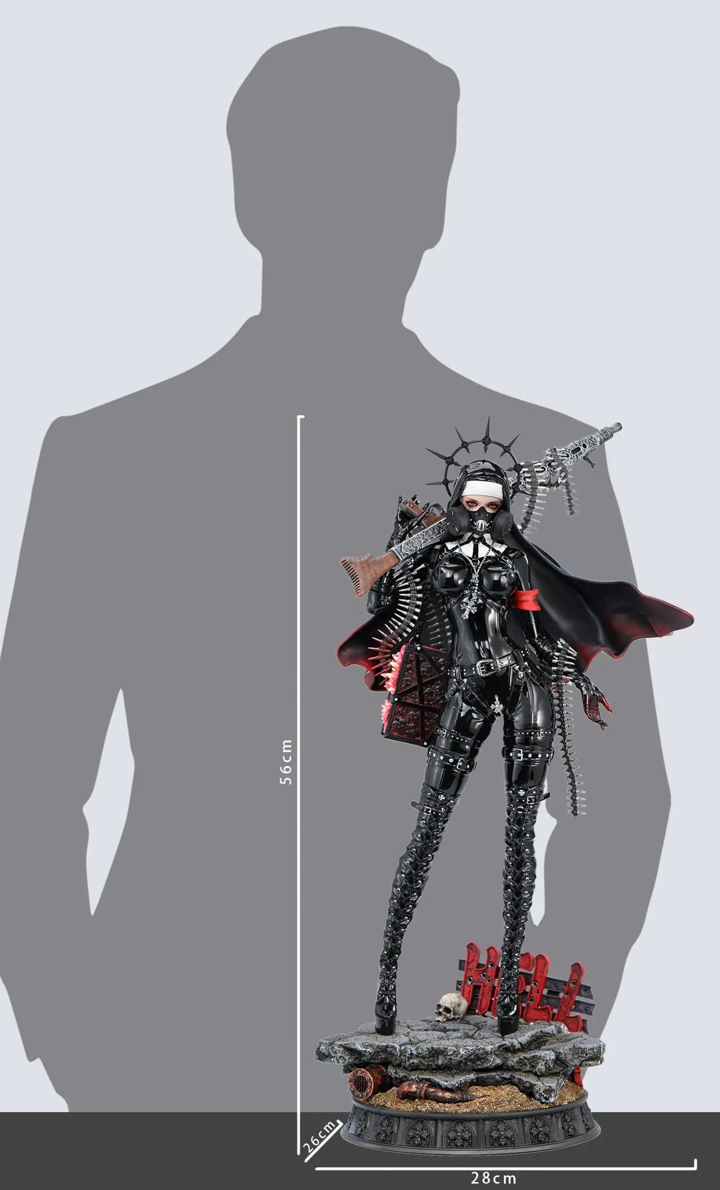 UMBAR LOTUS Studio - "Bullet-hexe" Magdalena 1/4 Statue (Licensed)Statue 