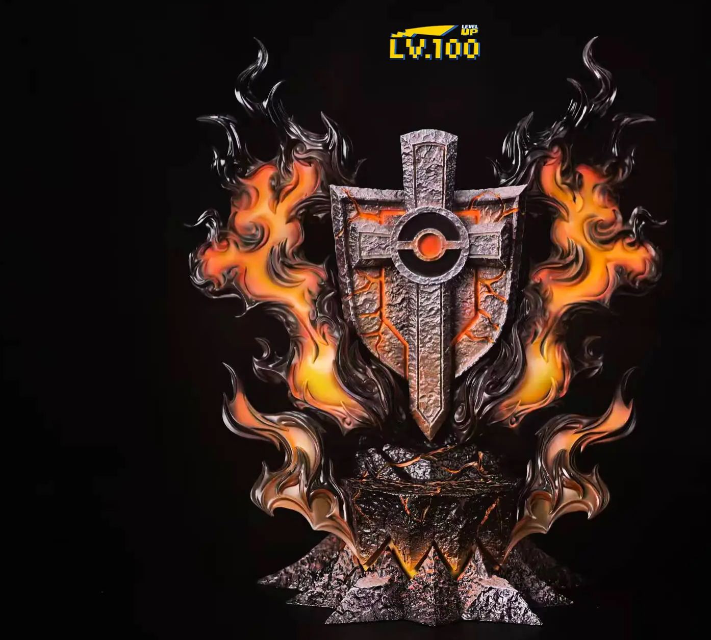 LV.100 Studio - Eight Master Throne Series 01 Leon Pokemon Statue