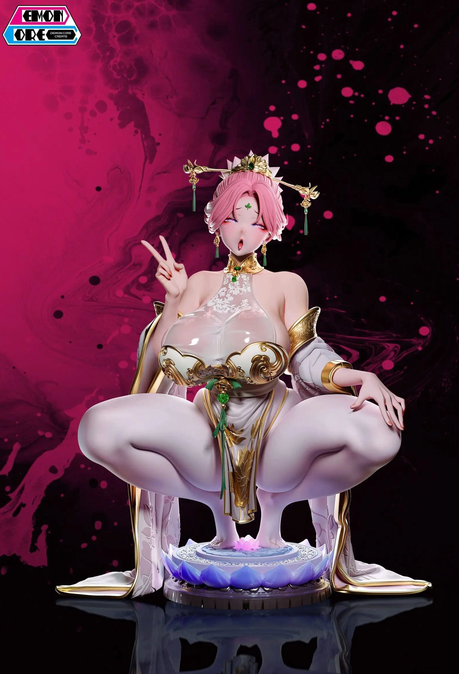 Demon Core Studio - Sister Ailian of the Sect of Dual Cultivation Statue 