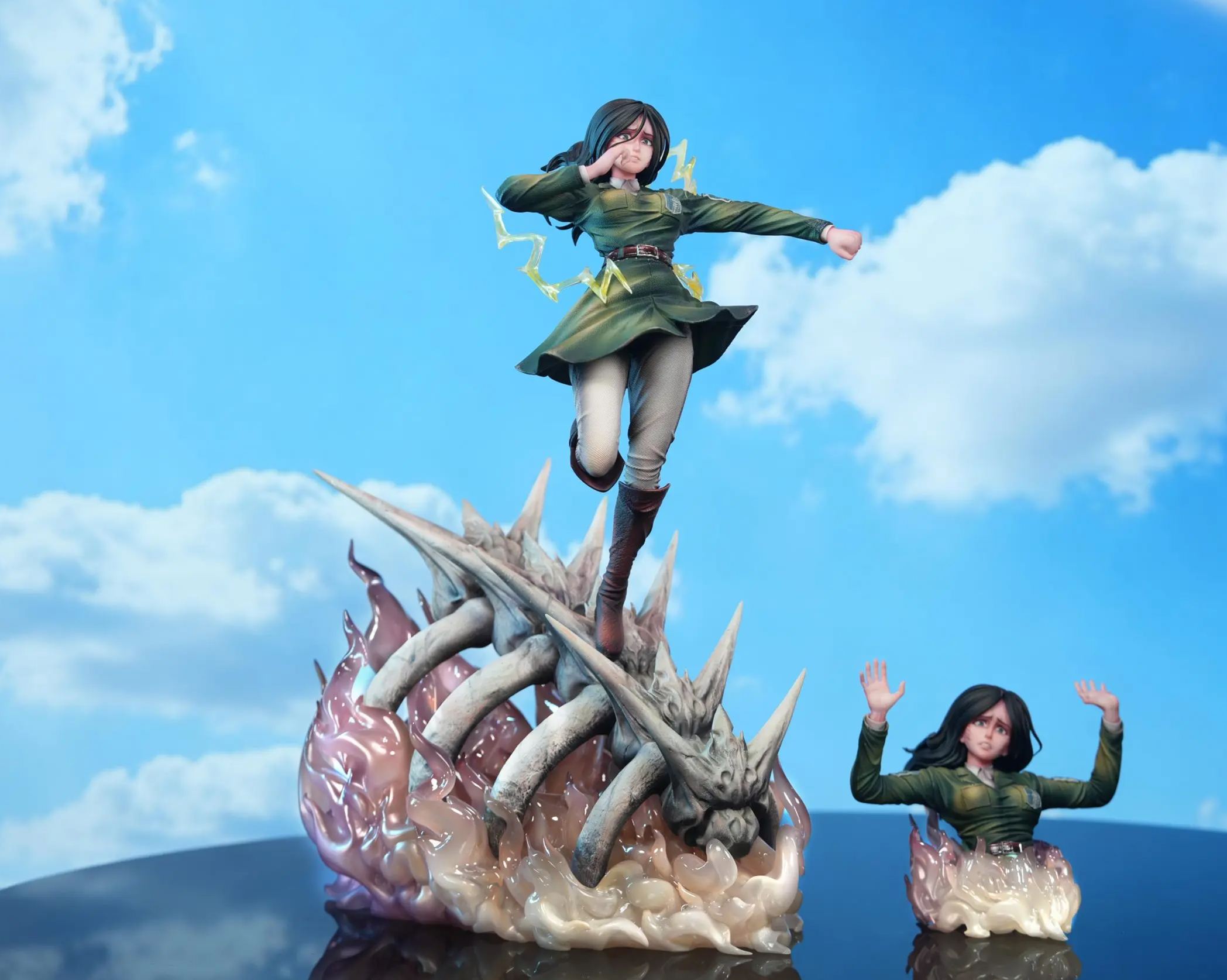 WindJas Studio - Cart Titan Pieck Finger Attack on Titan Statue 