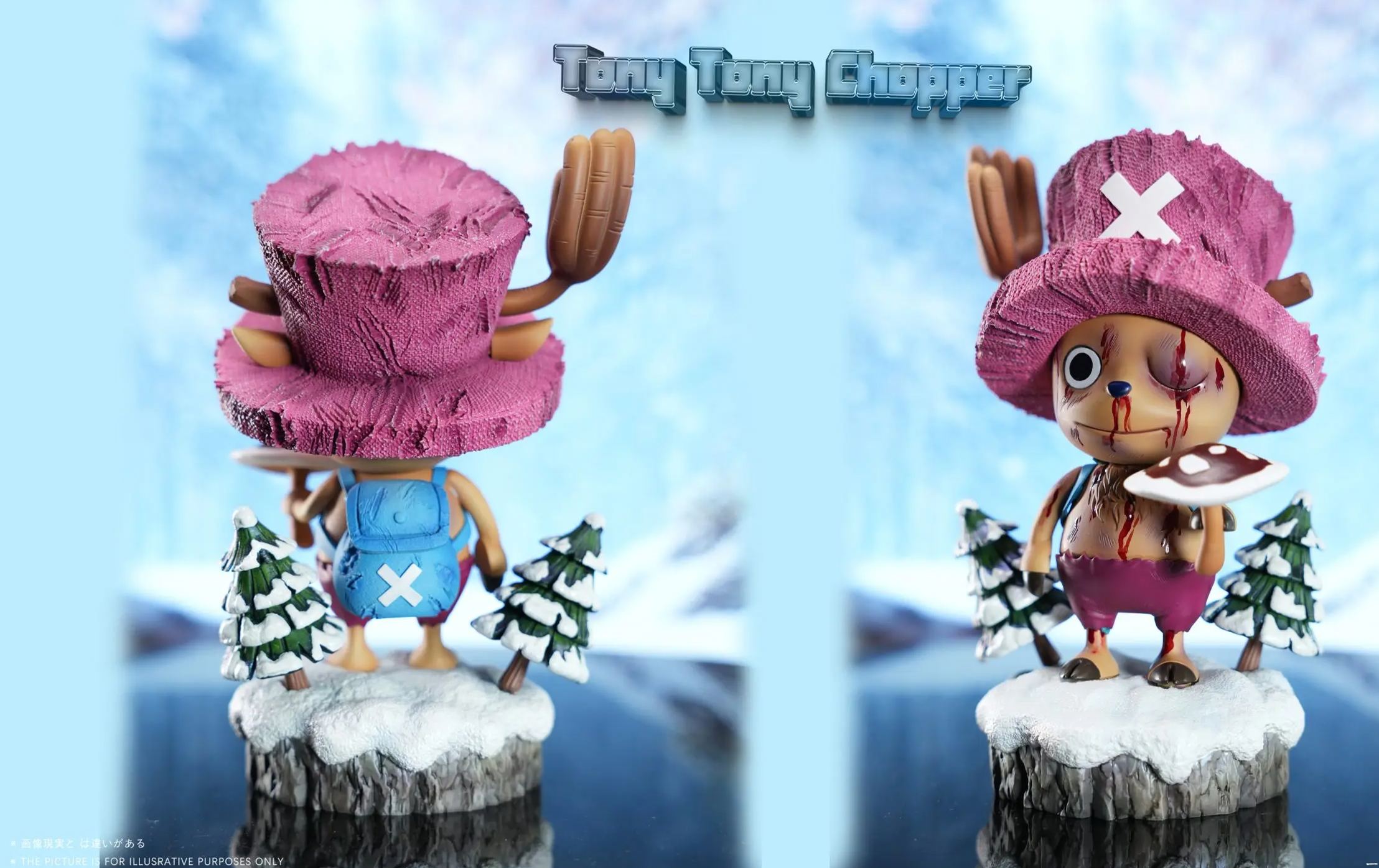 Dream Lab Studio - Famous Scene Series 07X08 Flag-Raising Chopper X Mushroom Chopper One Piece  Statue 