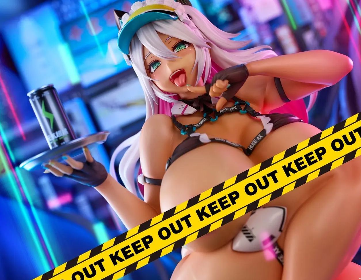 NOCTURNAS - Meido Busou: Ax Street ver. X Ax Street ver. Pixel Philia Edition 1/4 Figure (Licensed)Statue