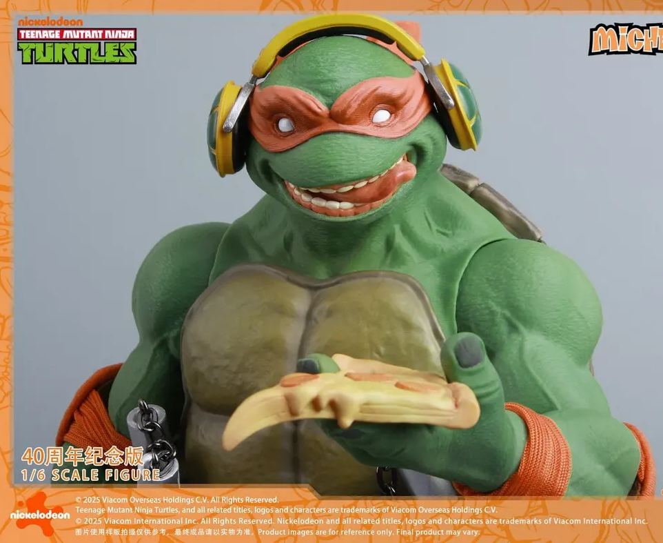 BIGFTOYS - TNMT Michelangelo 40th Anniversary Edition 1/6 Action Figure BIGF-004 (Licensed)Statue 