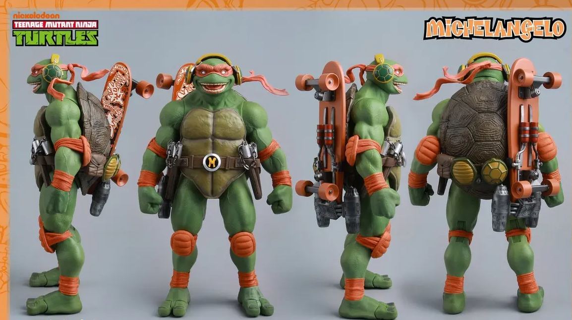 BIGFTOYS - TNMT Michelangelo 40th Anniversary Edition 1/6 Action Figure BIGF-004 (Licensed)Statue 