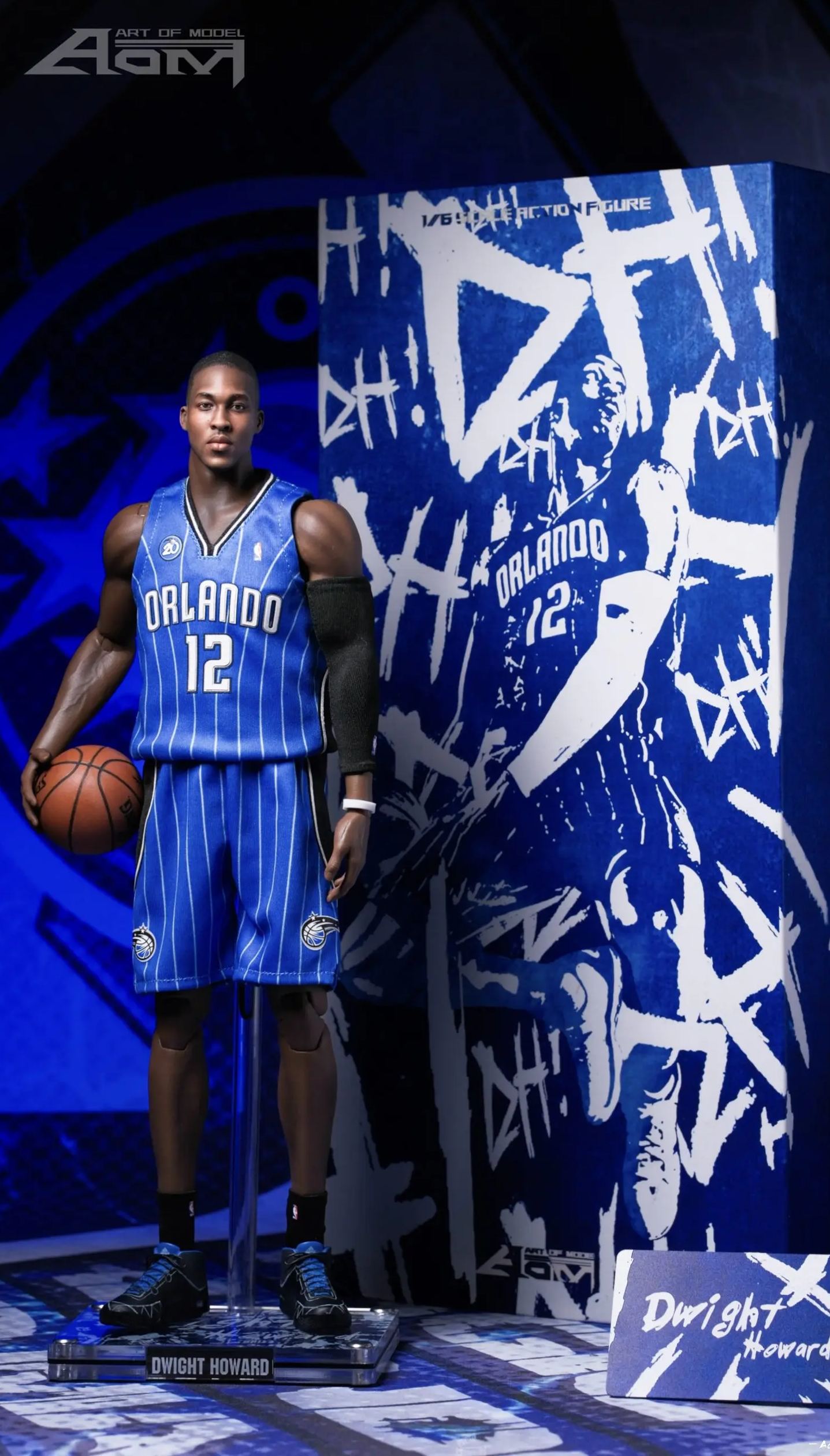AOM TOYS Studio - NBA 1/6 Orlando Magic Dwight Howard Set Statue 
