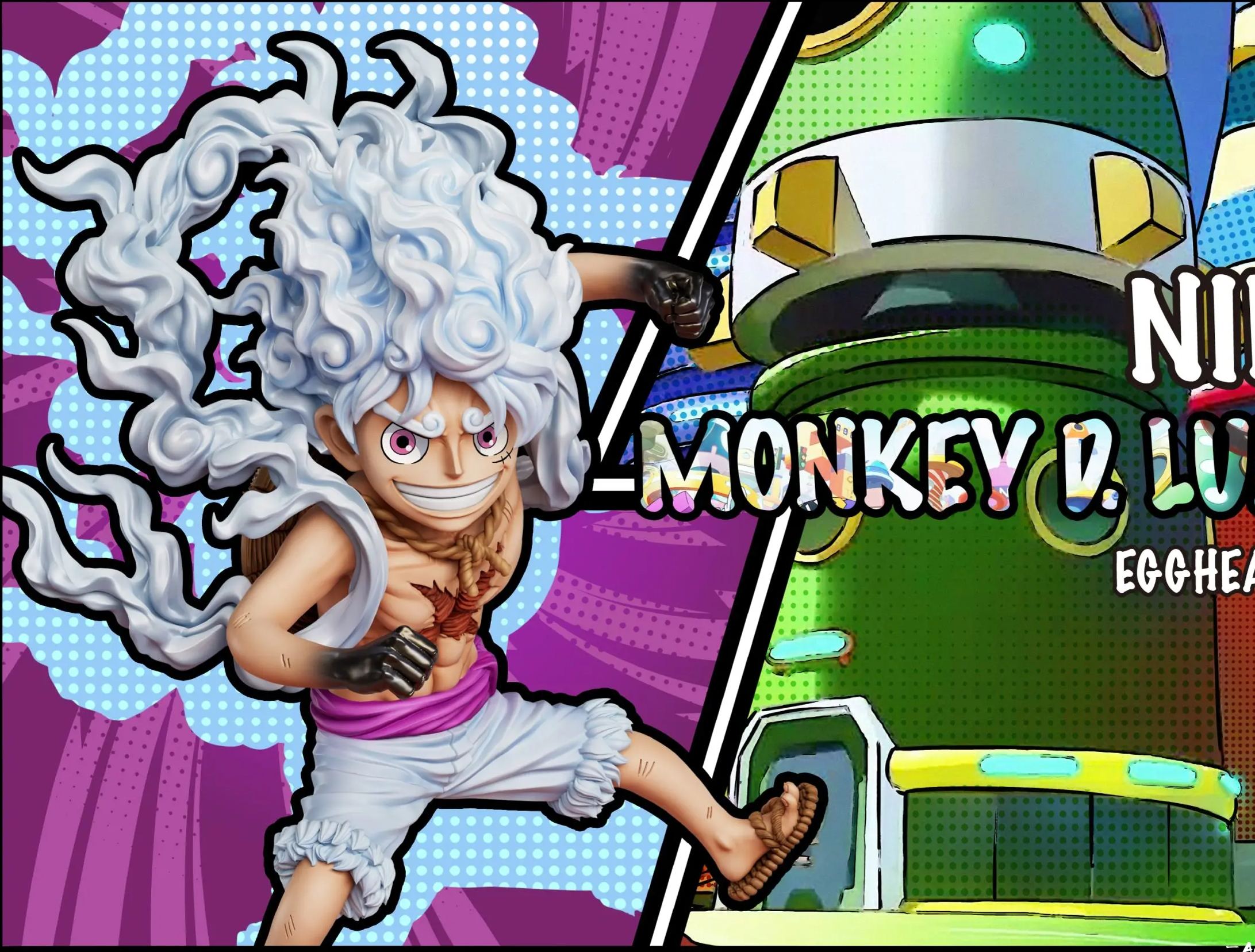 YZ Studio - Egghead Nikka Luffy x Nikka Jewelry Bonney One Piece Statue 