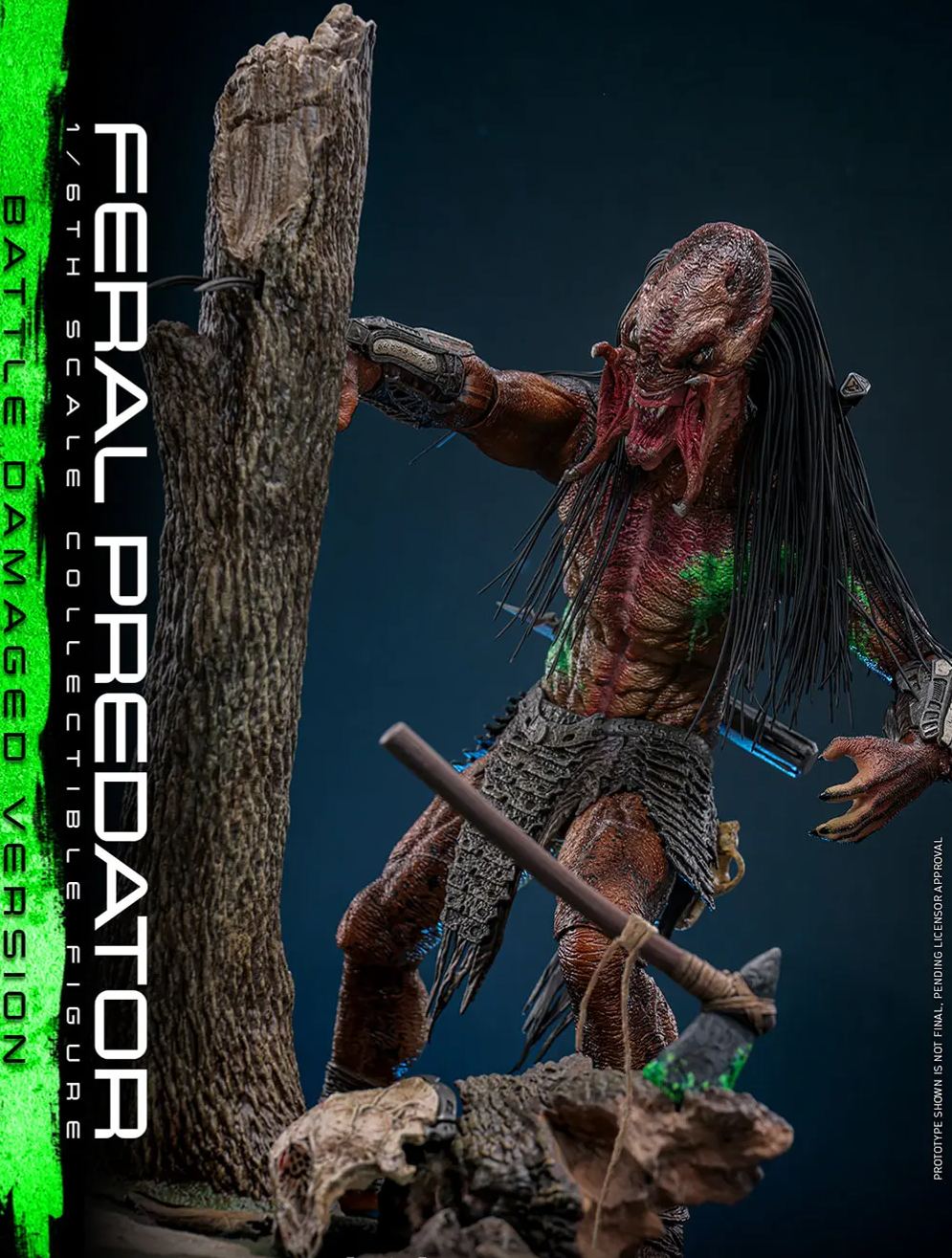 Hottoys - 1/6 Prey: The Predator - TMS173 Rampage Predator Battle-Damaged Ver. Action Figure (Licensed) Statue