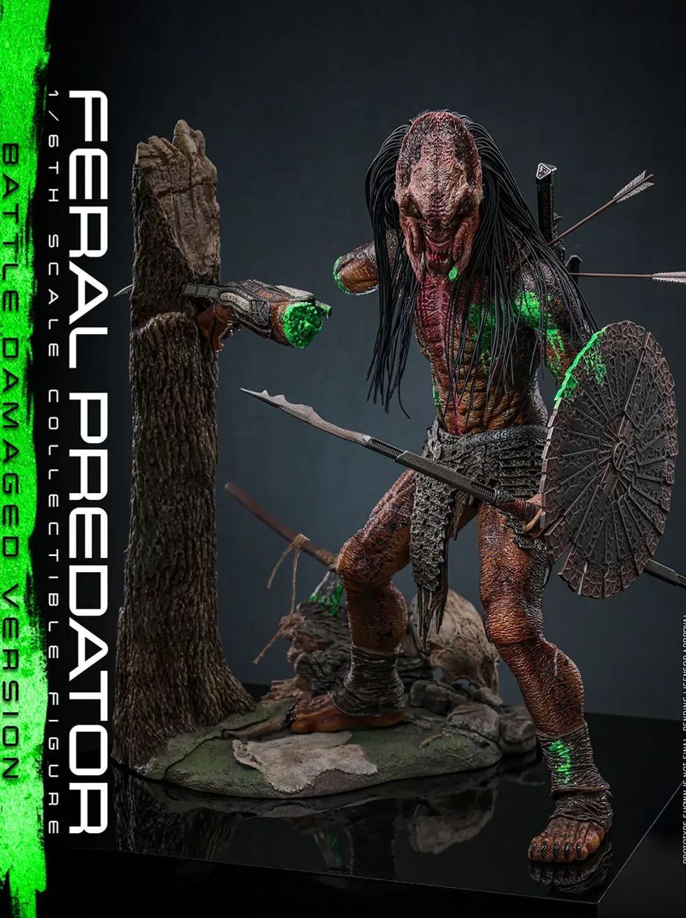 Hottoys - 1/6 Prey: The Predator - TMS173 Rampage Predator Battle-Damaged Ver. Action Figure (Licensed) Statue