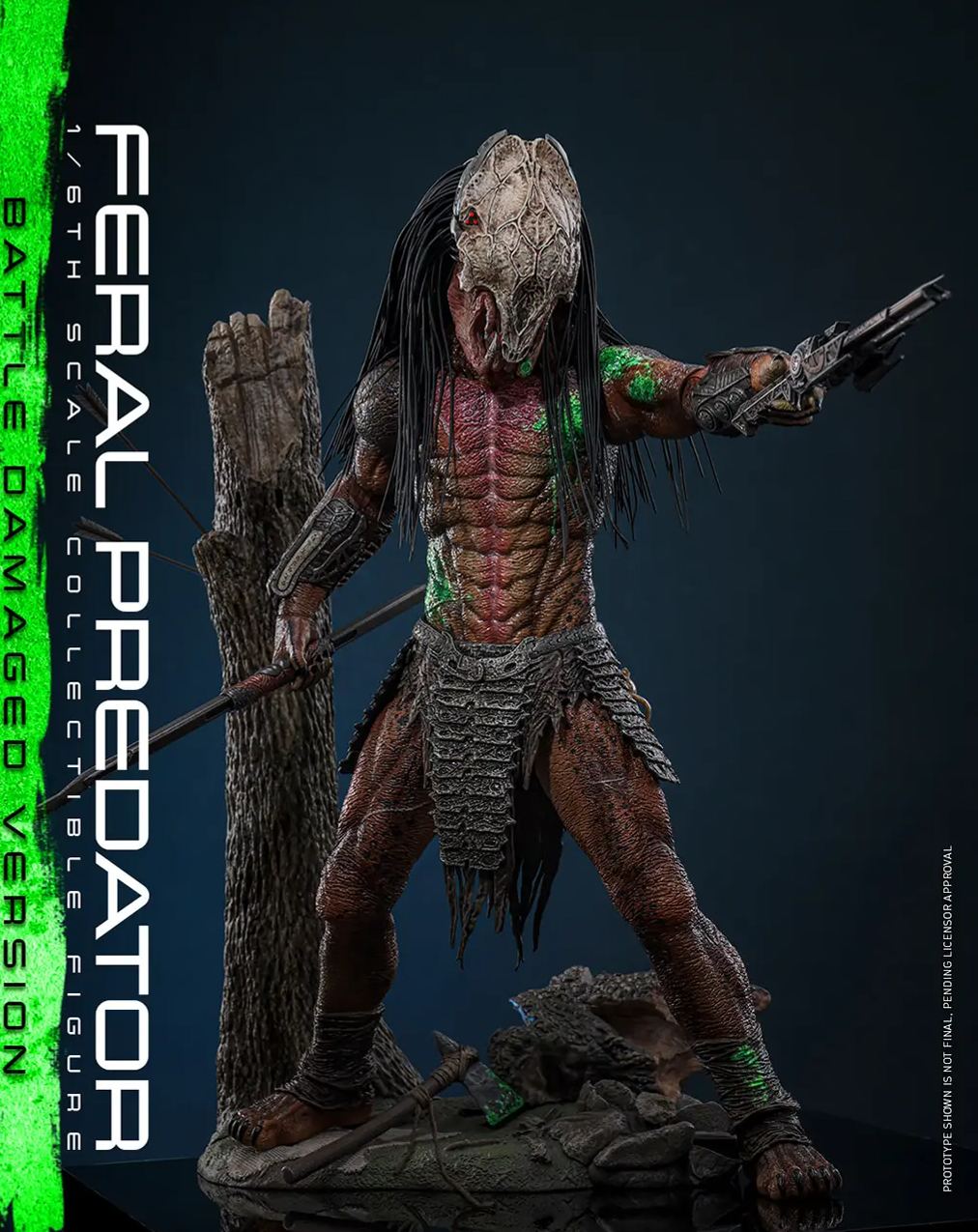 Hottoys - 1/6 Prey: The Predator - TMS173 Rampage Predator Battle-Damaged Ver. Action Figure (Licensed) Statue