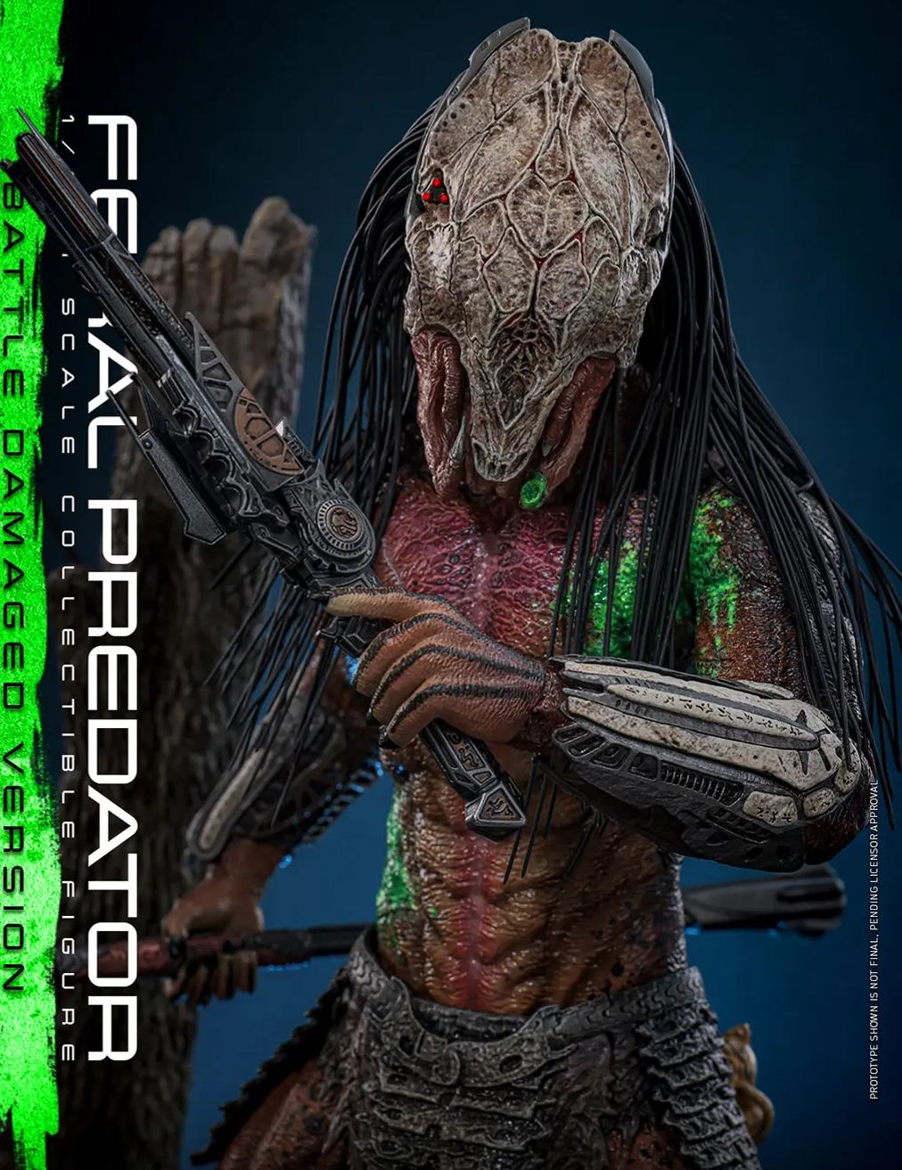 Hottoys - 1/6 Prey: The Predator - TMS173 Rampage Predator Battle-Damaged Ver. Action Figure (Licensed) Statue