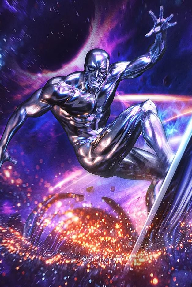 Iron Studio - Silver Surfer - Infinity Gauntlet Diorama - BDS Art Scale 1-10 Statue MARCAS132725-10 Licensed