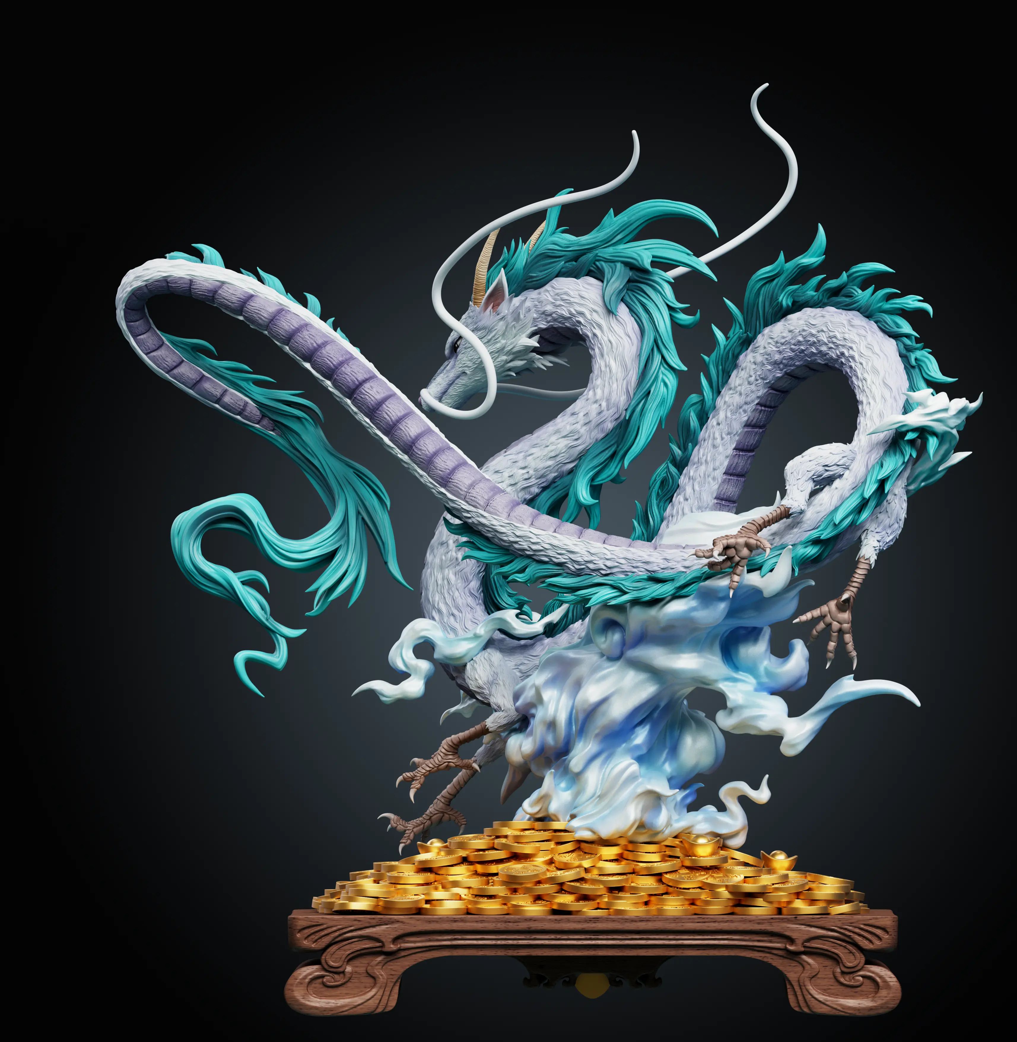 WAWA Studio - Prosperity and Wealth Series Nigihayami Kohakunushi Spirited Away Statue