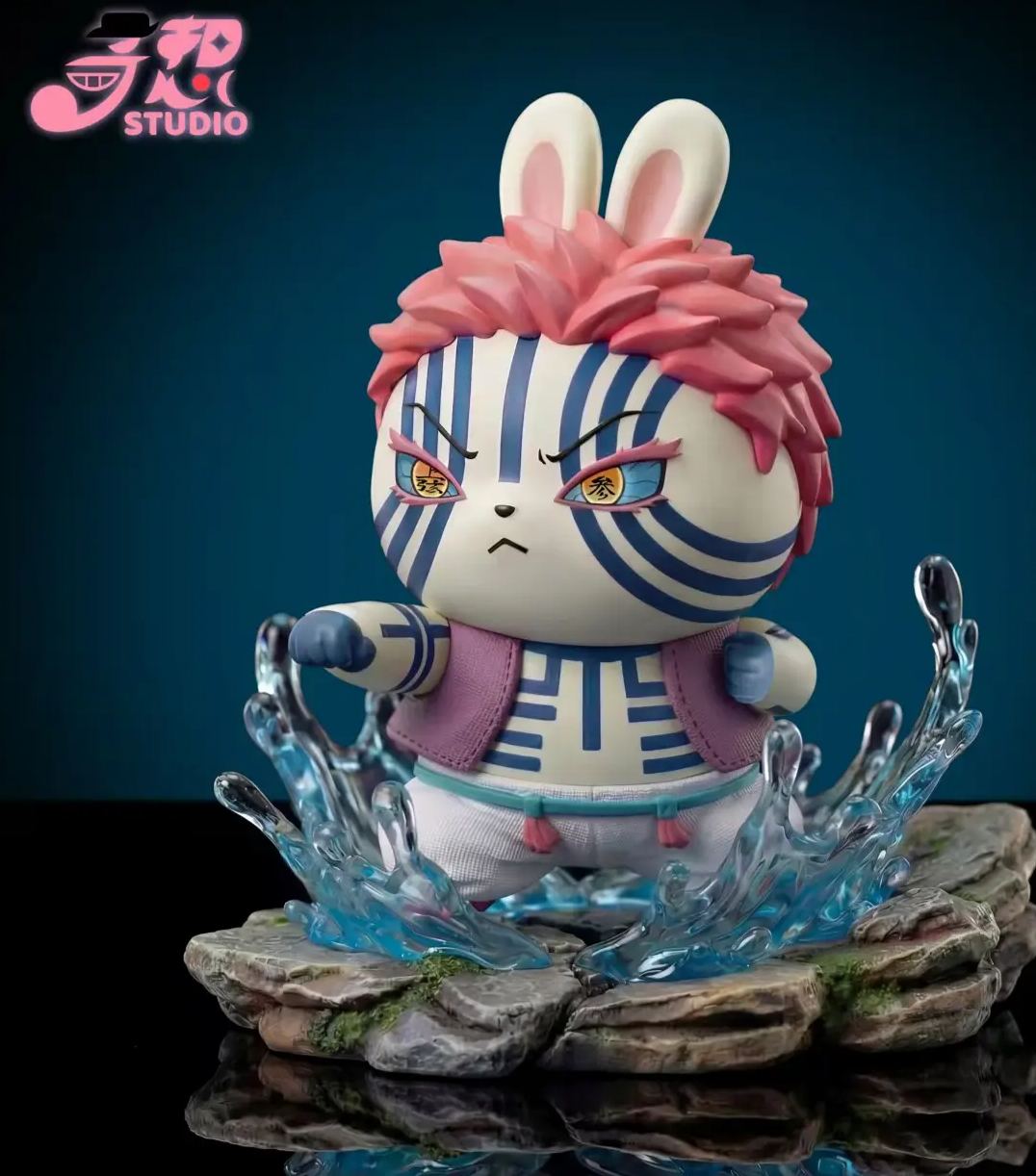 Qi Xiang Studio - Fanfic Chibi Series 01 Usagi Cosplay Demon Slayer Akaza Chiikawa Statue
