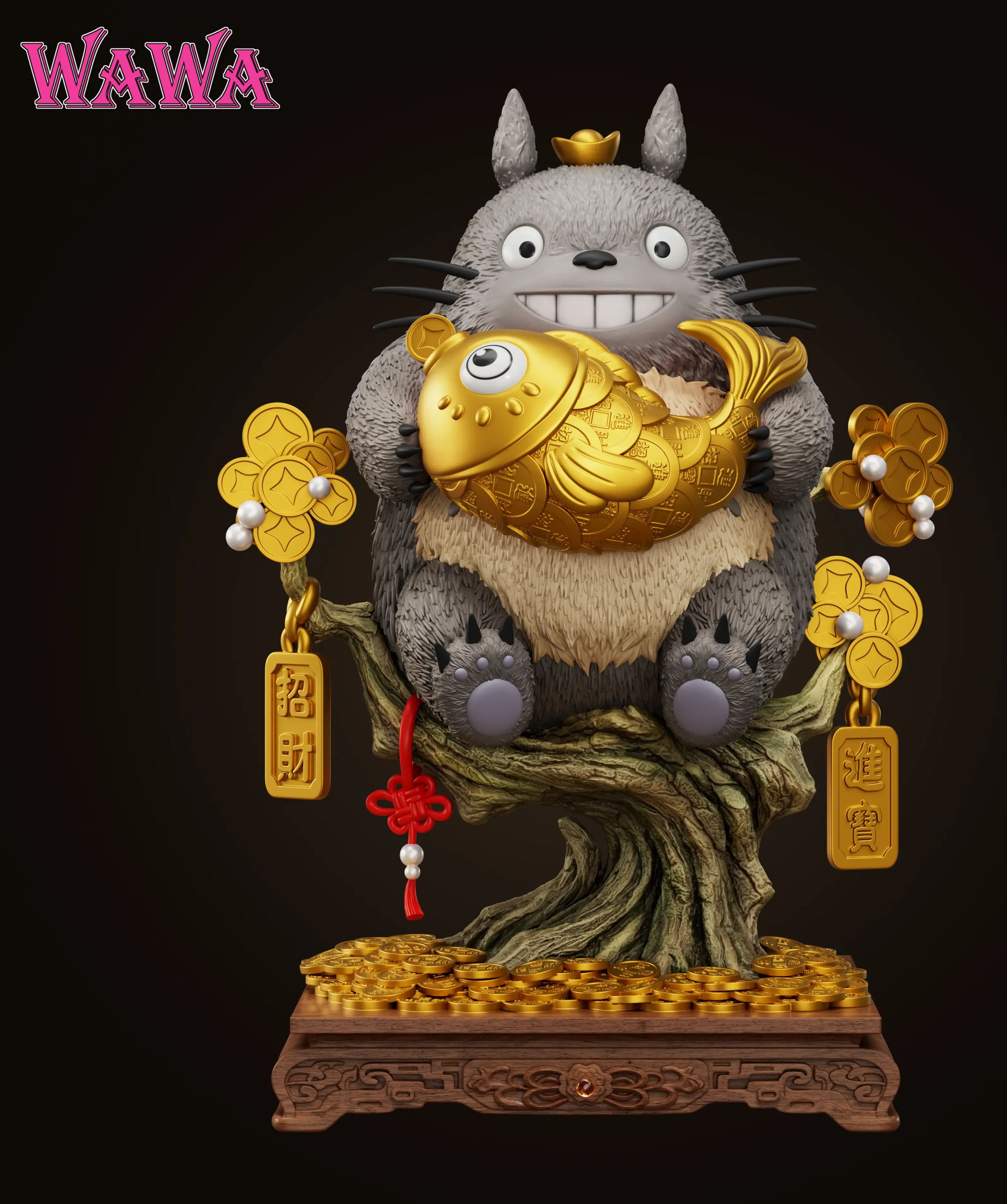 WAWA Studio - Totoro Lucky Charm Series My Neighbor Totoro Statue 