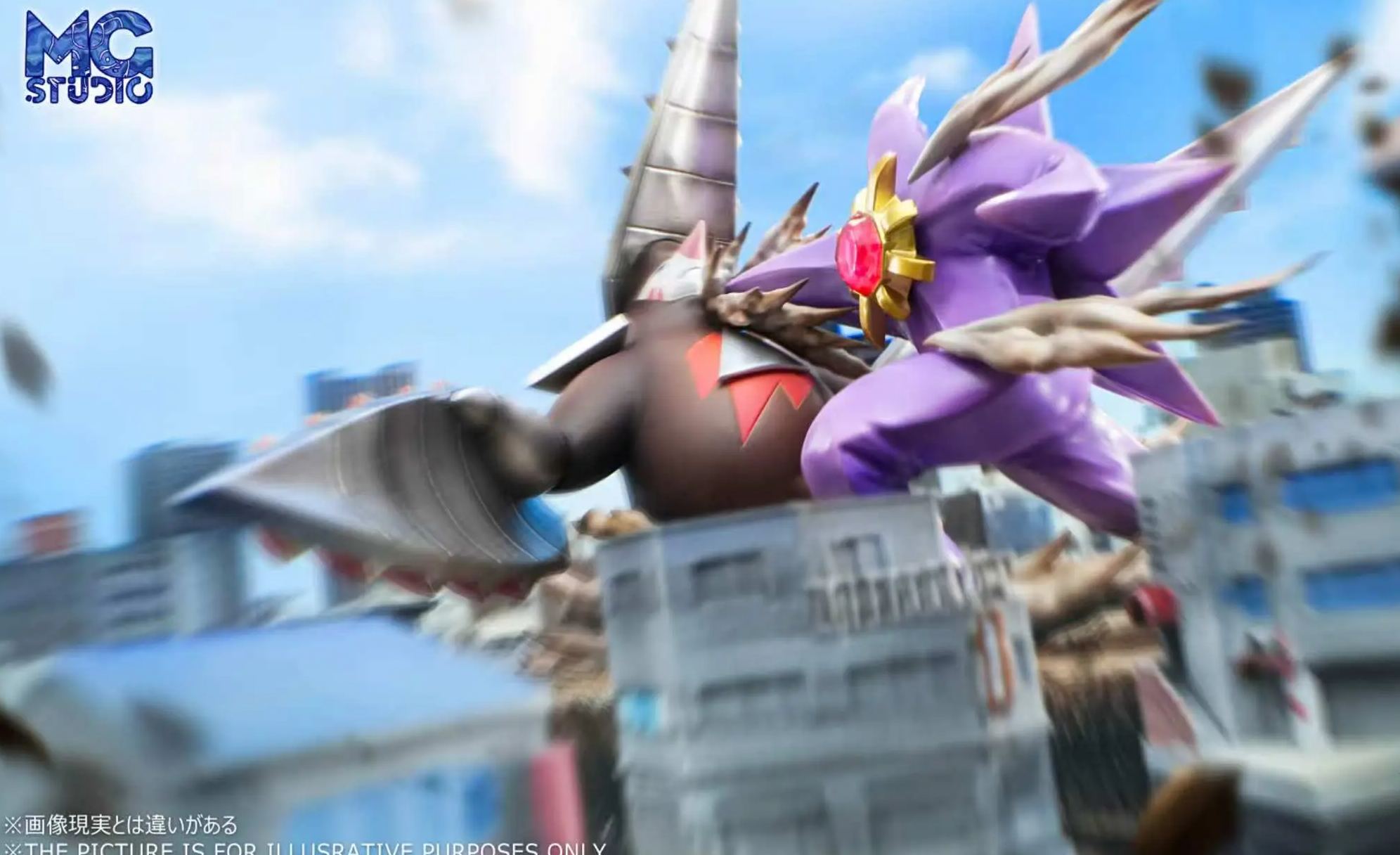 MG Studio - MEGA Starmie VS MEGA Excadrill Pokemon Statue 