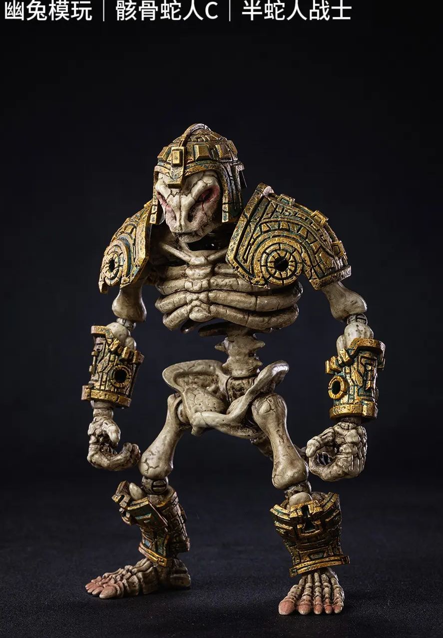 YOTOTOY - Skeletal Snake-Man Set Licensed Statue 