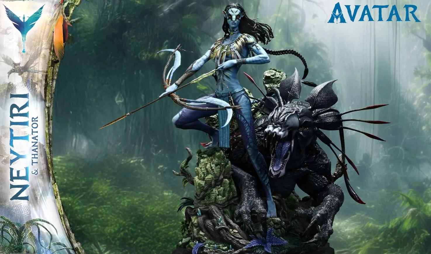 Prime 1 Studio - Real Elite Masterline Avatar Film Neytiri X Thanator Avatar Legacy Collection  Licensed Statue