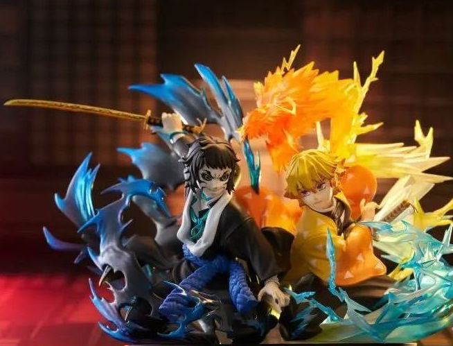 Aniplex - Demon Slayer: Kimetsu no Yaiba Zenitsu Agatsuma X Kaigaku NON Scale Figure Licensed Statue