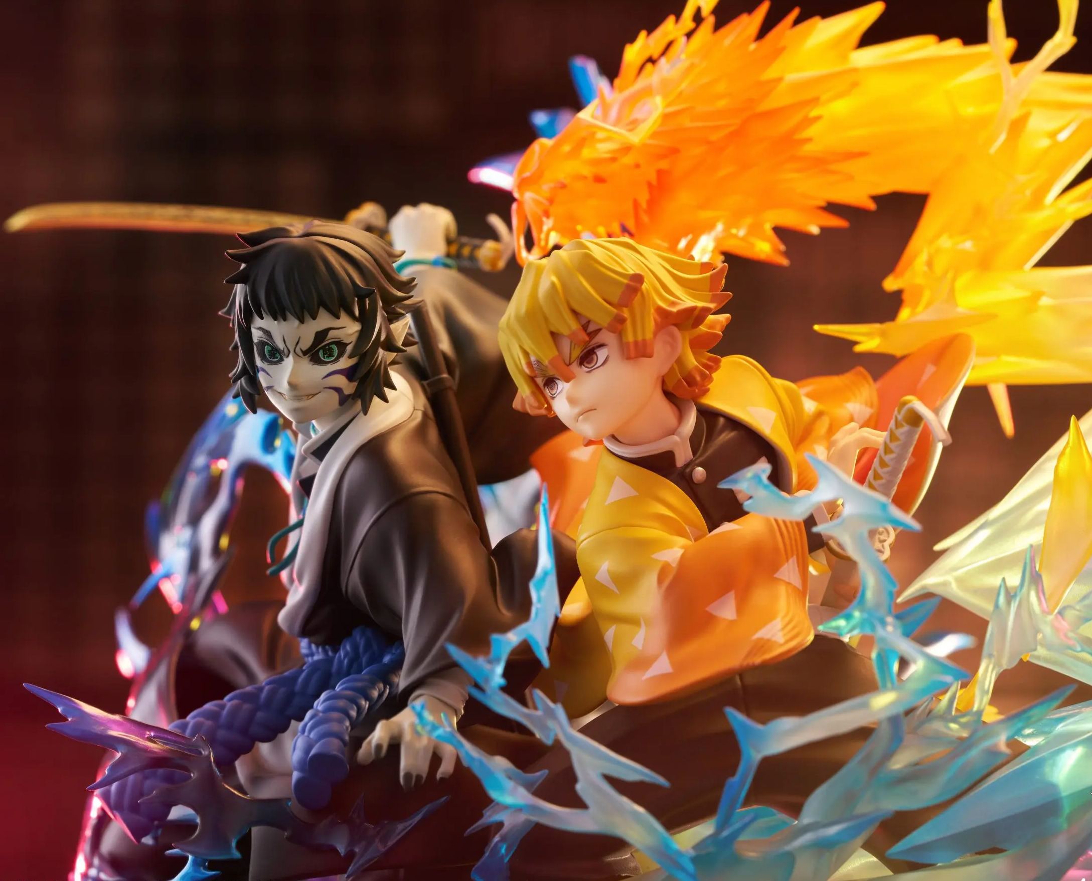 Aniplex - Demon Slayer: Kimetsu no Yaiba Zenitsu Agatsuma X Kaigaku NON Scale Figure Licensed Statue