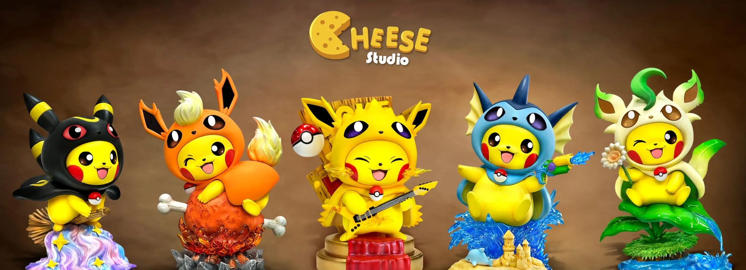 CHEESE Studio - Pikachu Cosplay Jolteon Pokemon Statue