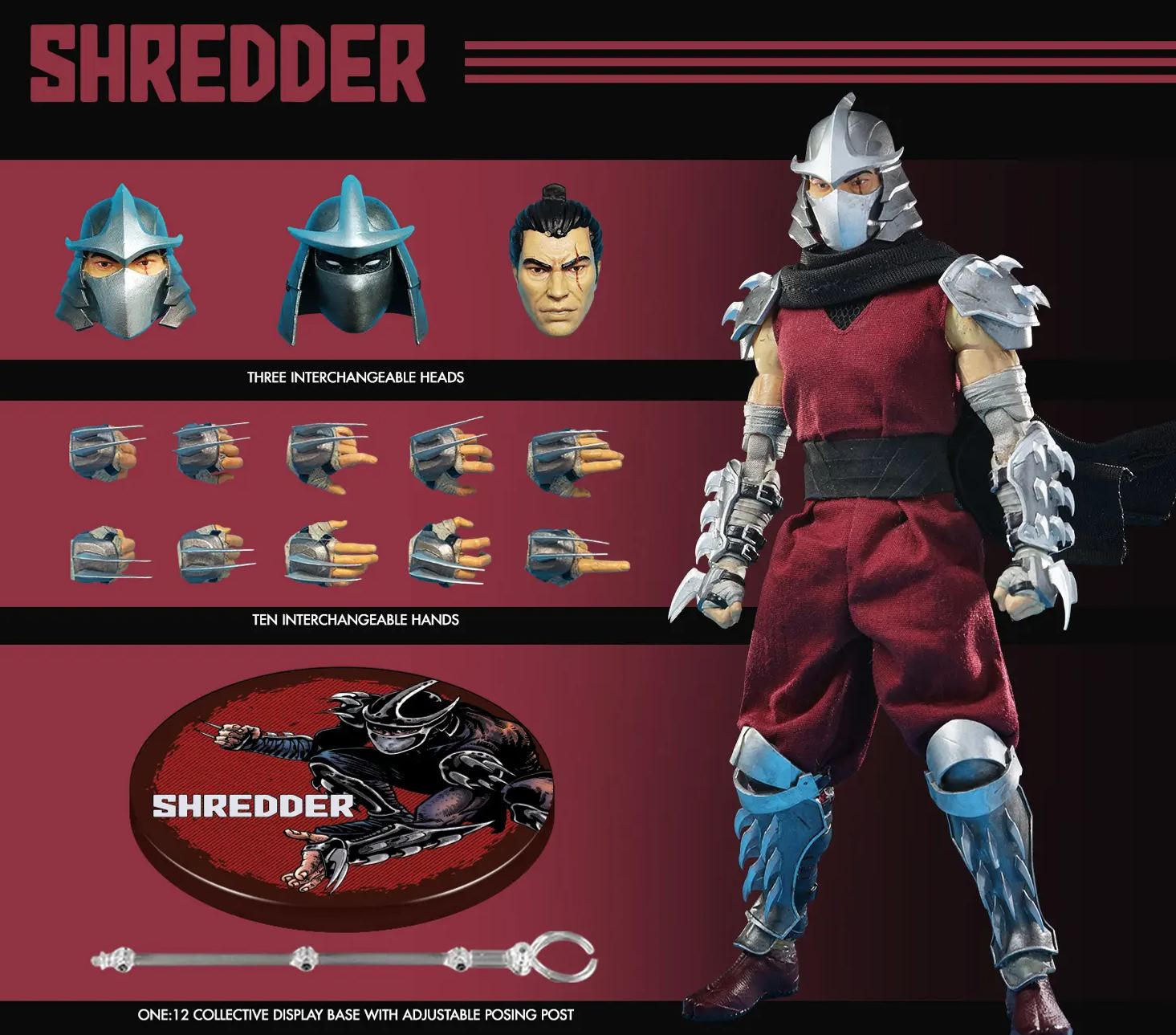 Mezco Studio - THE ONE:12 COLLECTIVE SHREDDER Action Figure Licensed