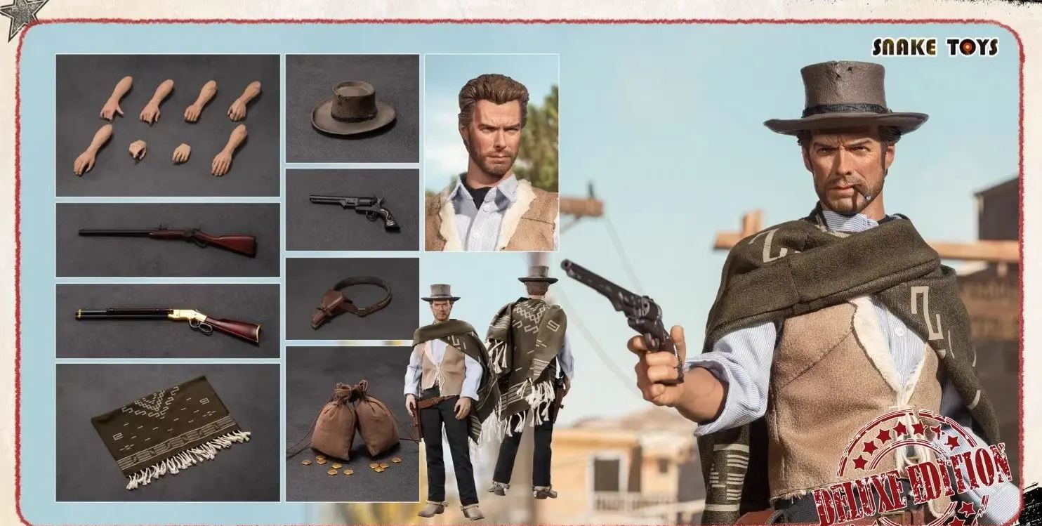 SNAKE TOYS - 1/6 Western Cowboy THE GOOD SCB01 Action Figure Licensed Statue 