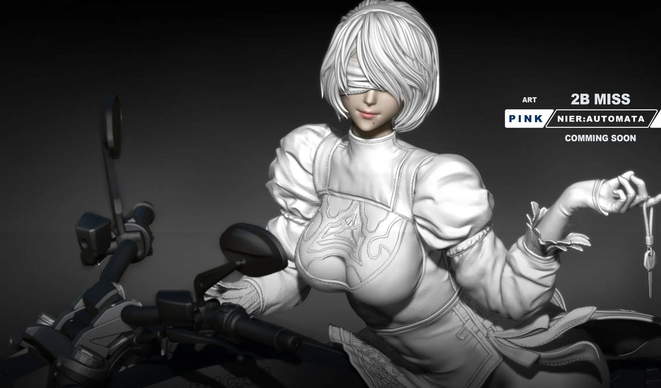Aetheria Studio & SX Studio - Motorcycle NieR 2B Statue 