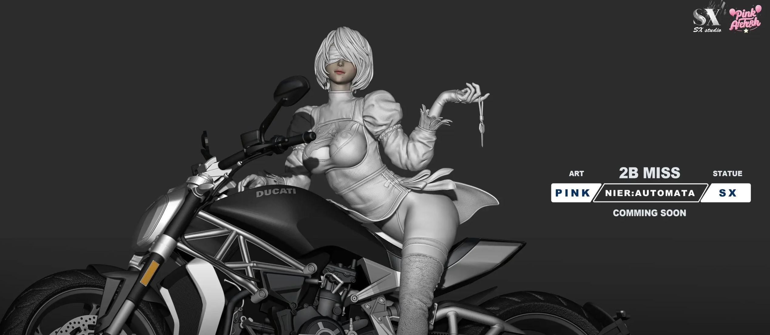 Aetheria Studio & SX Studio - Motorcycle NieR 2B Statue 