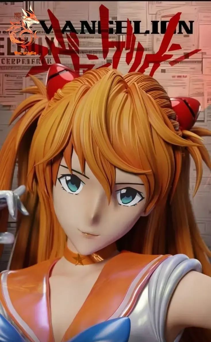Mei Studio - Soryu Asuka Langley Cosplay Sailor Moon Mina Aino Neon Genesis Evangelion Statue 