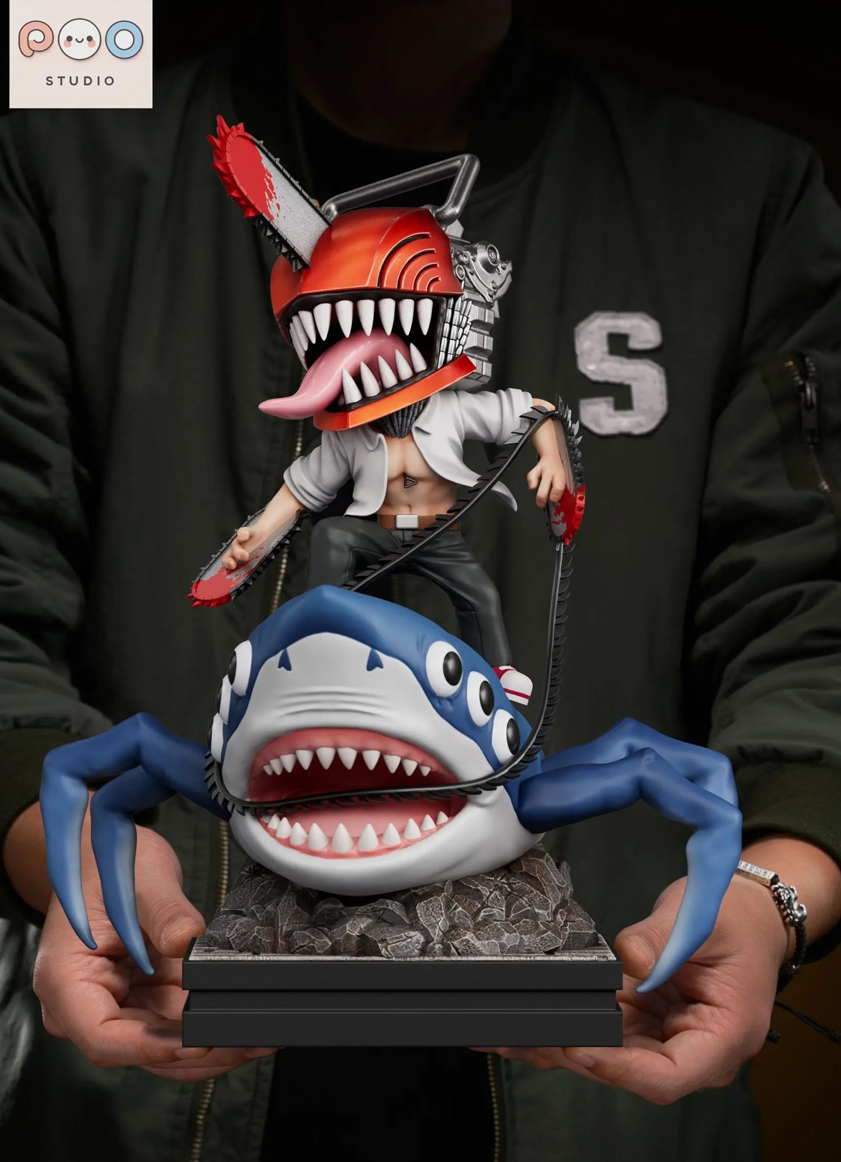 POPO Studio - Denji Cute Reze Chainsaw Man Statue